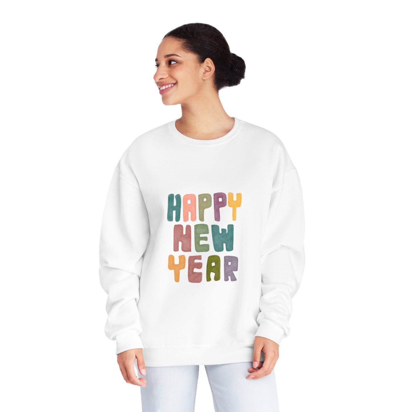 Happy New Year Colorful Unisex NuBlend® Crewneck Sweatshirt