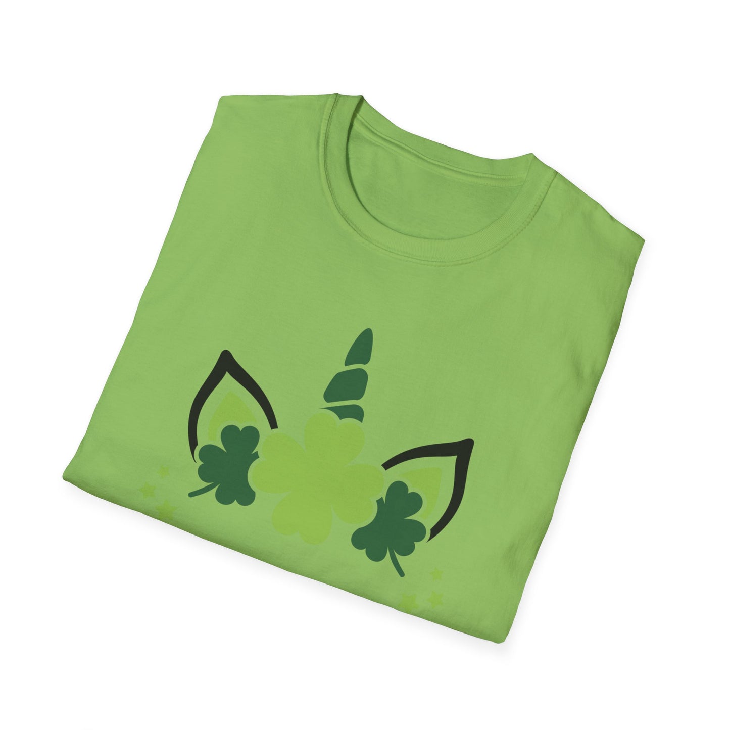 Shamrock Unicorn Unisex Softstyle T-Shirt