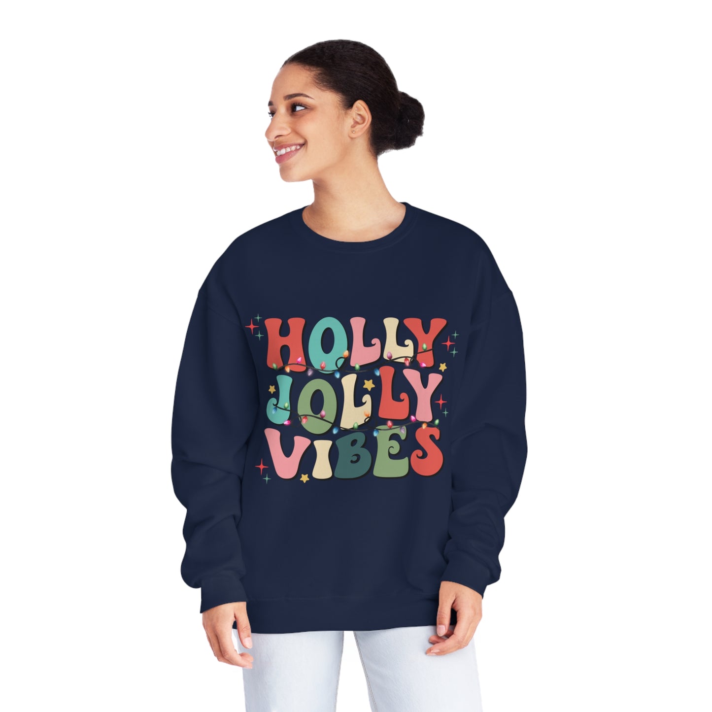Holly Jolly Vibes Unisex NuBlend® Crewneck Sweatshirt