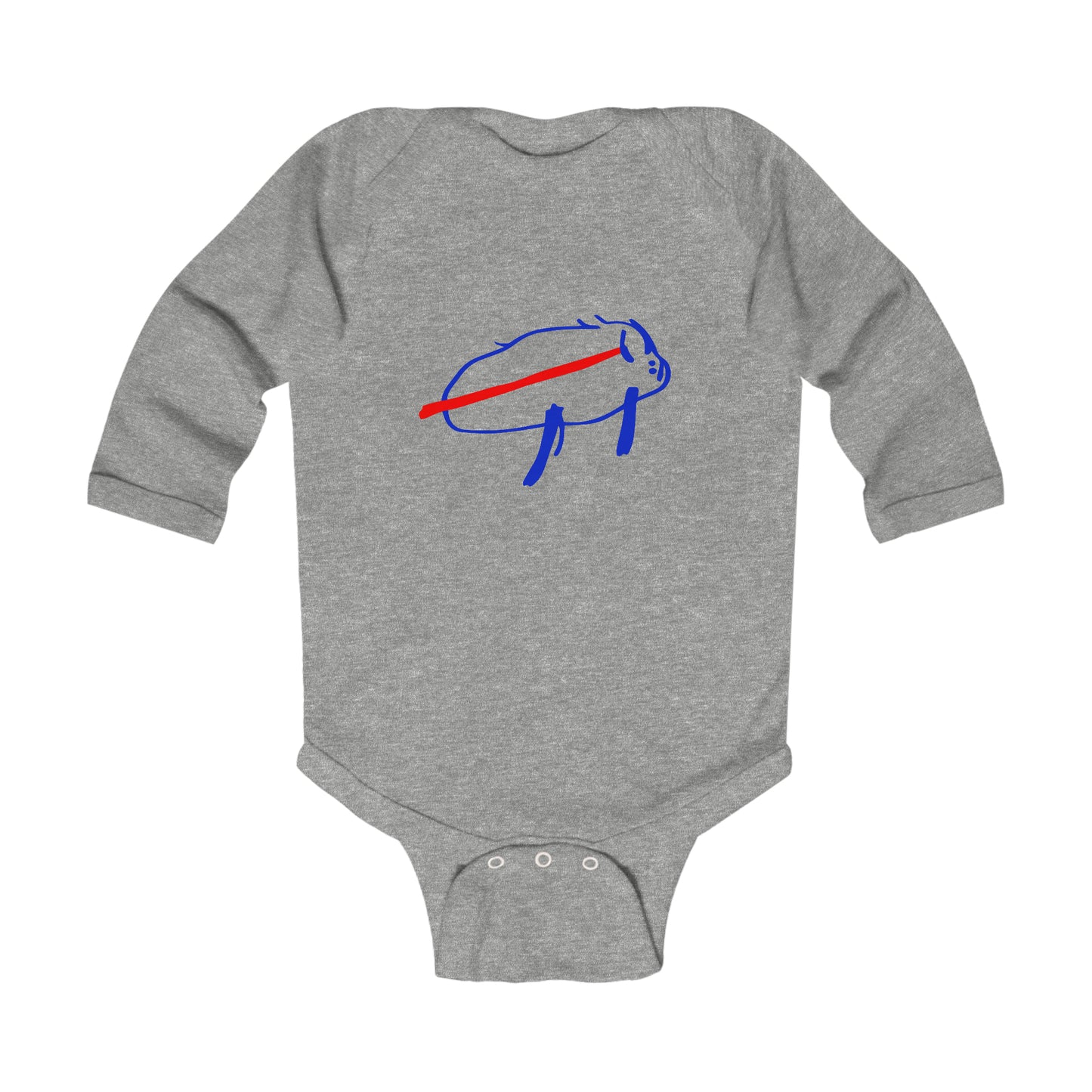 Josh Allen Buffalo Drawing Infant Long Sleeve Bodysuit