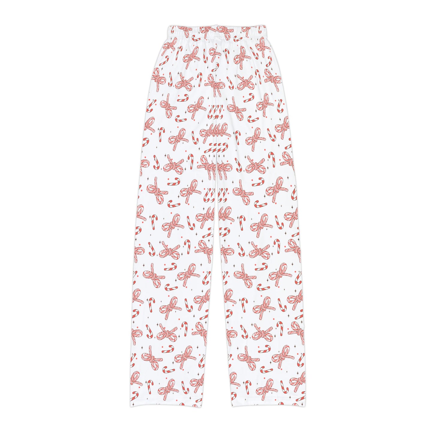 Candy Cane Ribbons Kids Pajama Pants