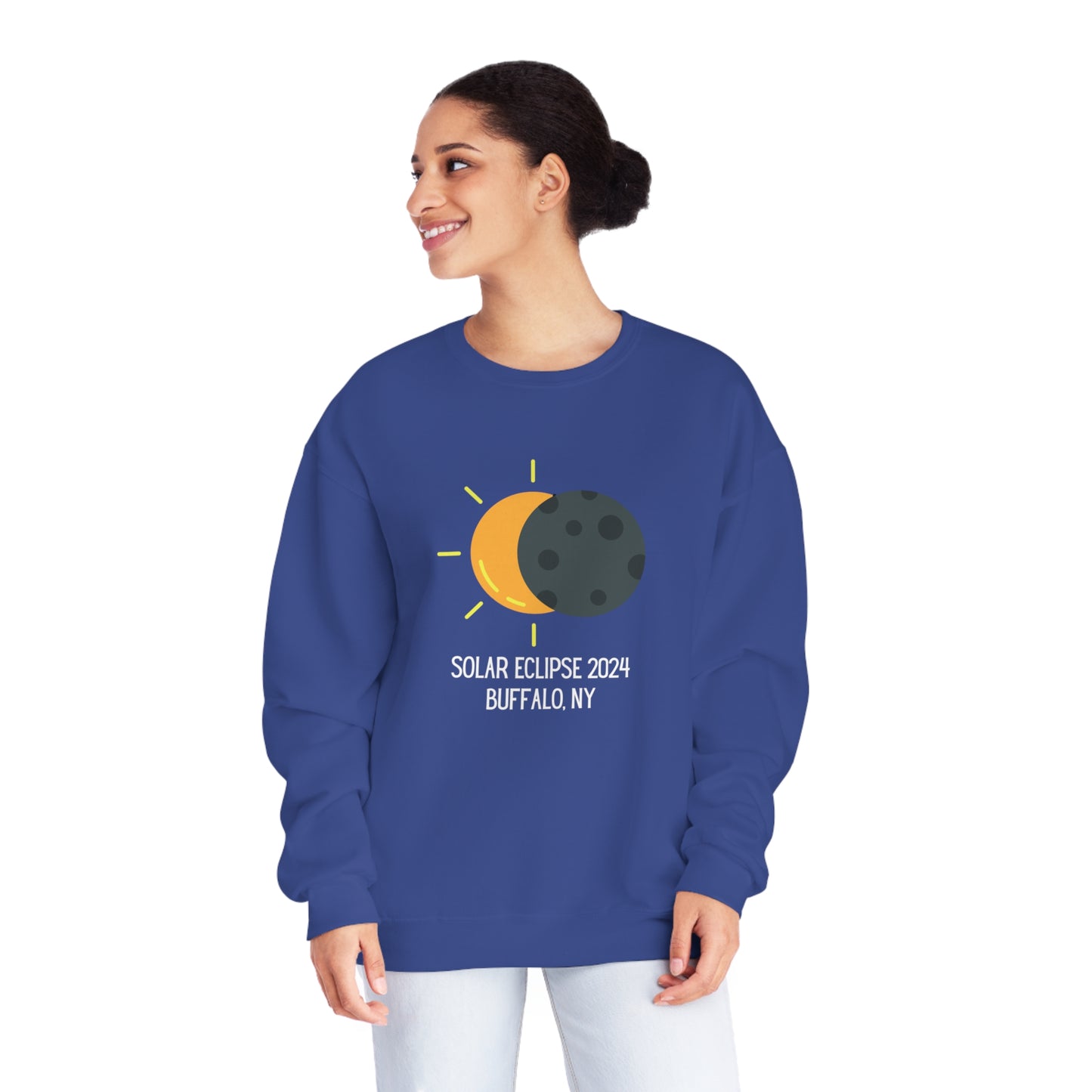 Solar Eclipse Buffalo NY Unisex NuBlend® Crewneck Sweatshirt