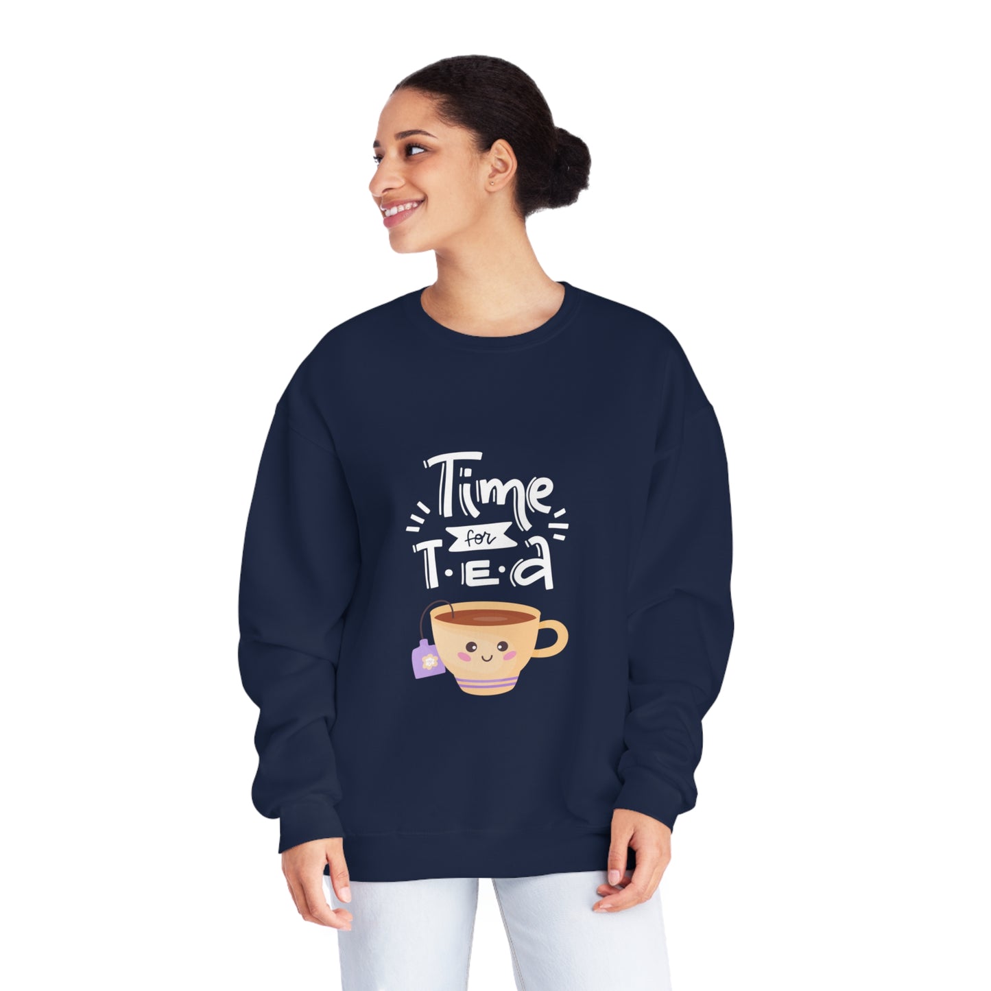 Time for Tea One Teacup Unisex NuBlend® Crewneck Sweatshirt