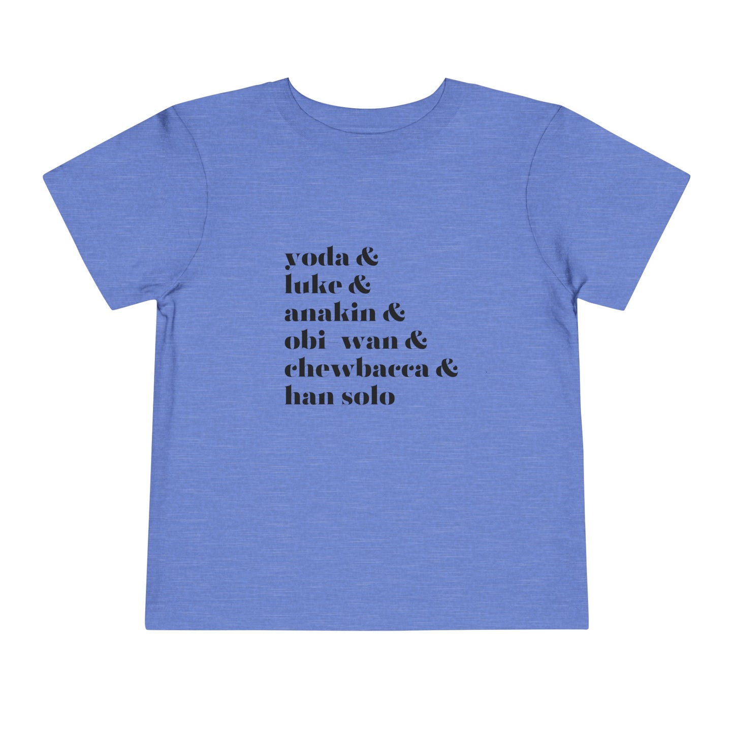 Yoda Luke Anakin Toddler Short Sleeve Tee