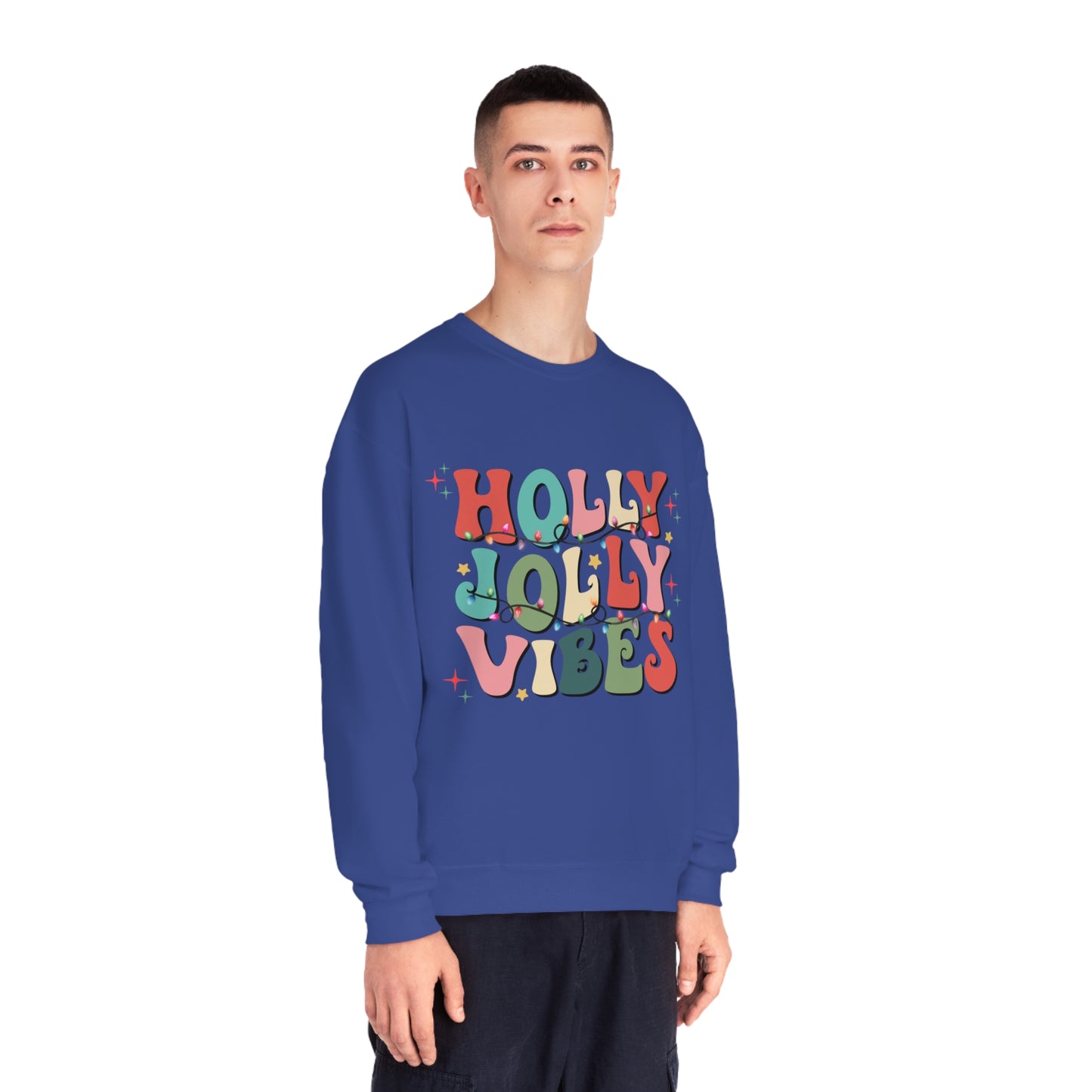 Holly Jolly Vibes Unisex NuBlend® Crewneck Sweatshirt