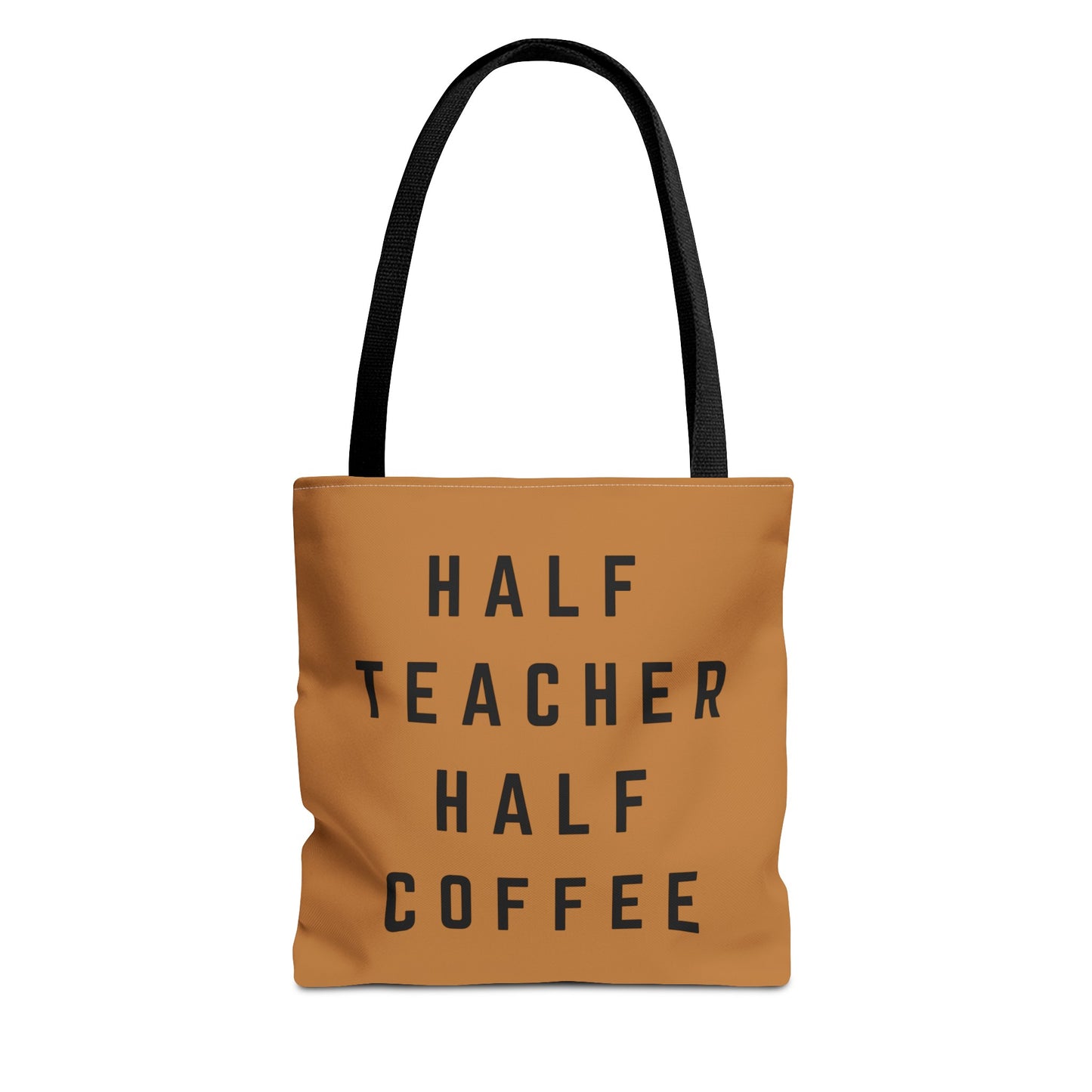 Half Teacher Half Coffee Tote Bag (AOP)