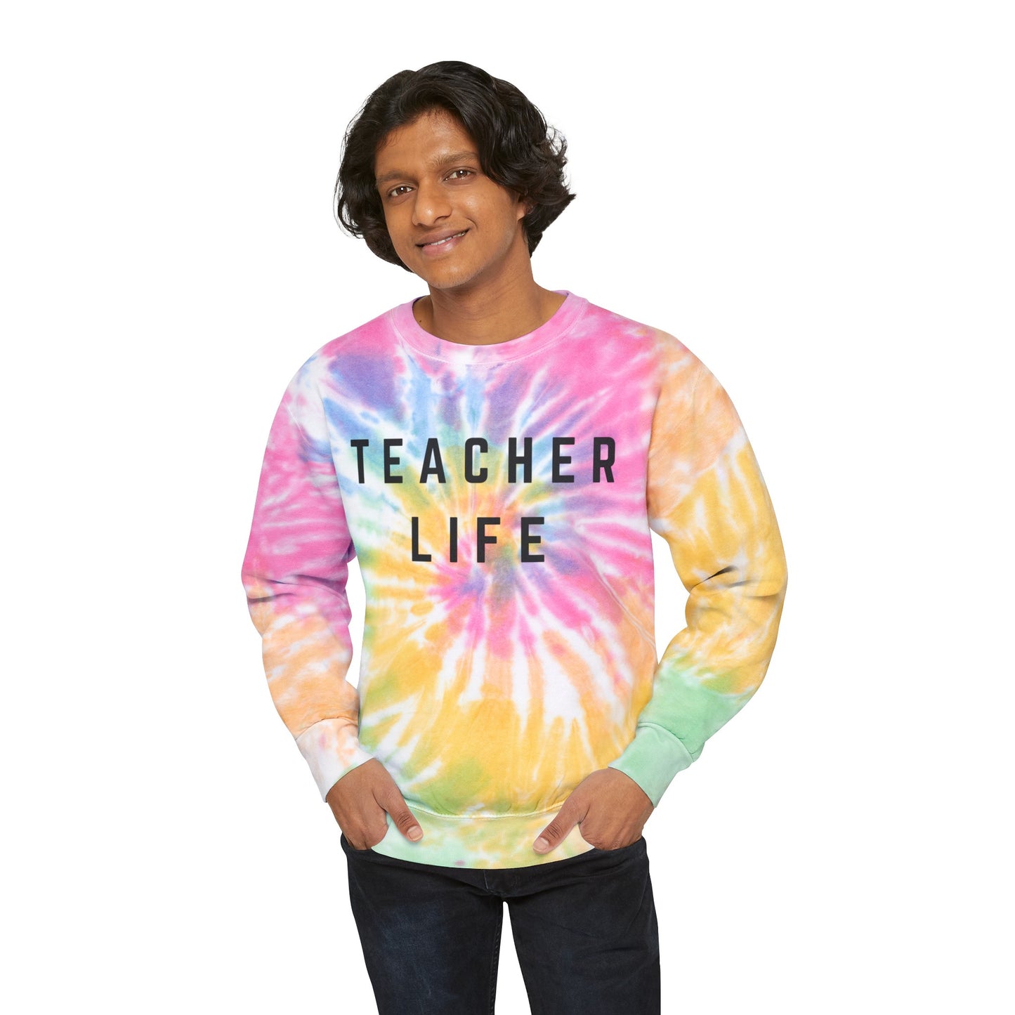 Teacher Life Unisex Tie-Dye Sweatshirt
