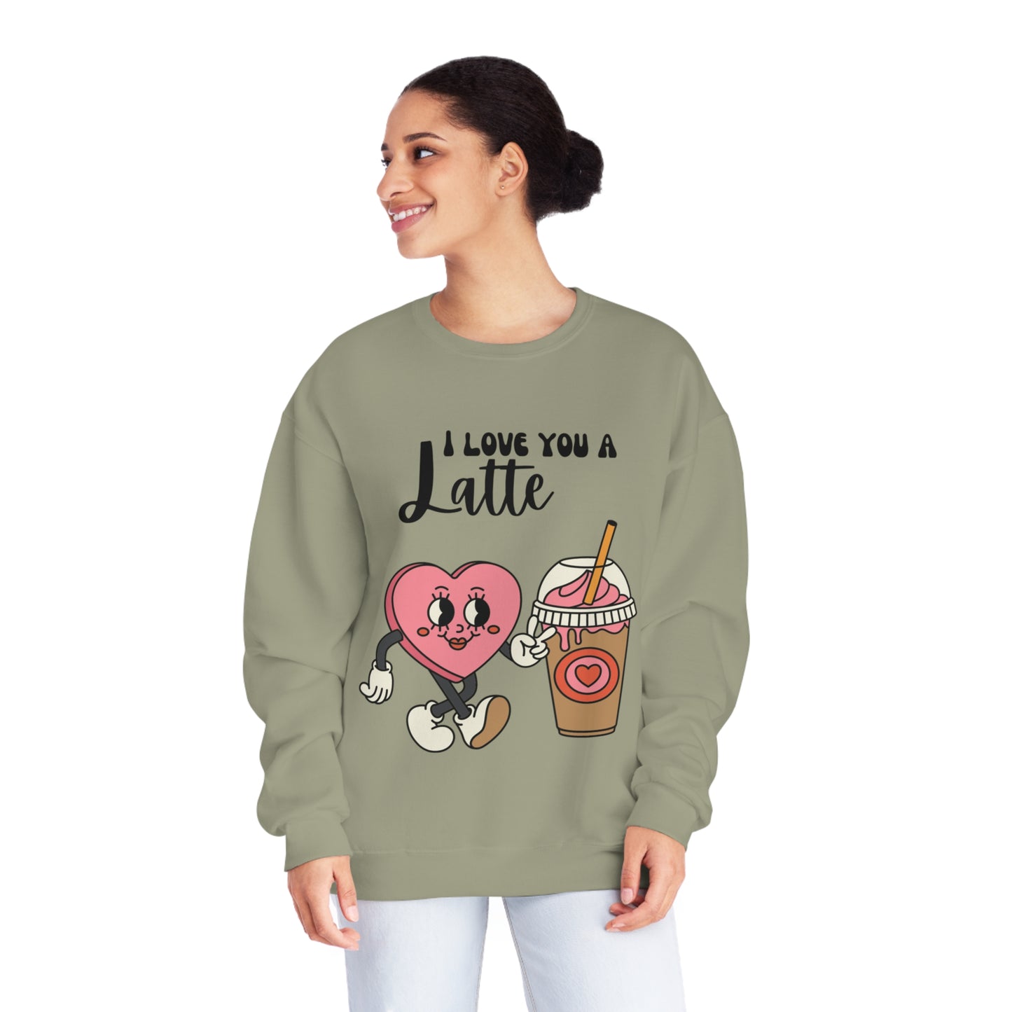 I Love You a Latte Unisex NuBlend® Crewneck Sweatshirt