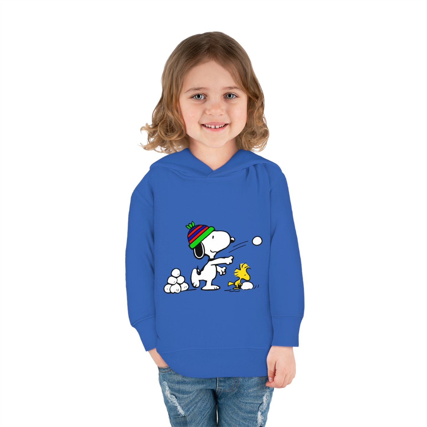 Snoopy Snowballs Toddler Pullover Fleece Hoodie