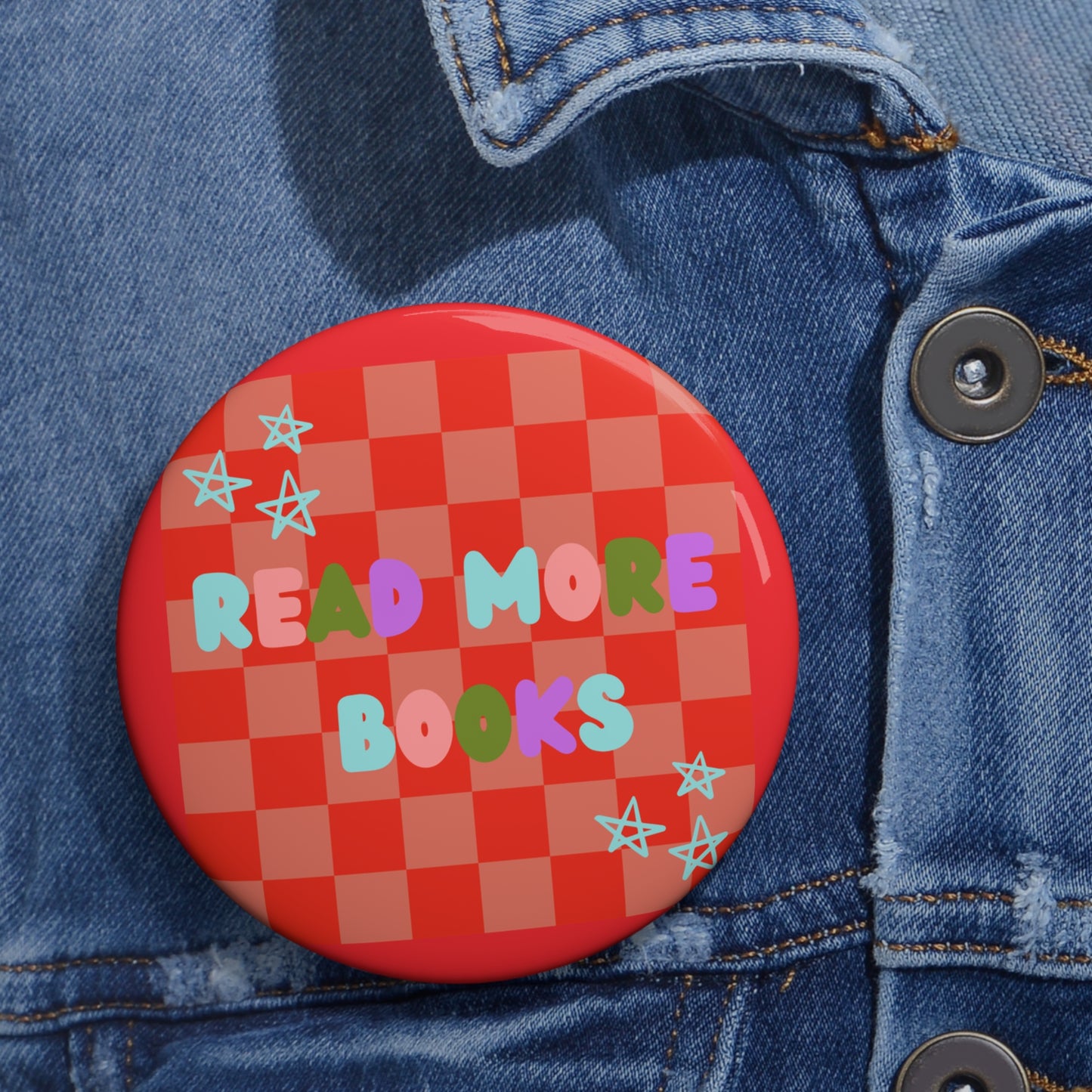Read More Books Custom Pin Buttons