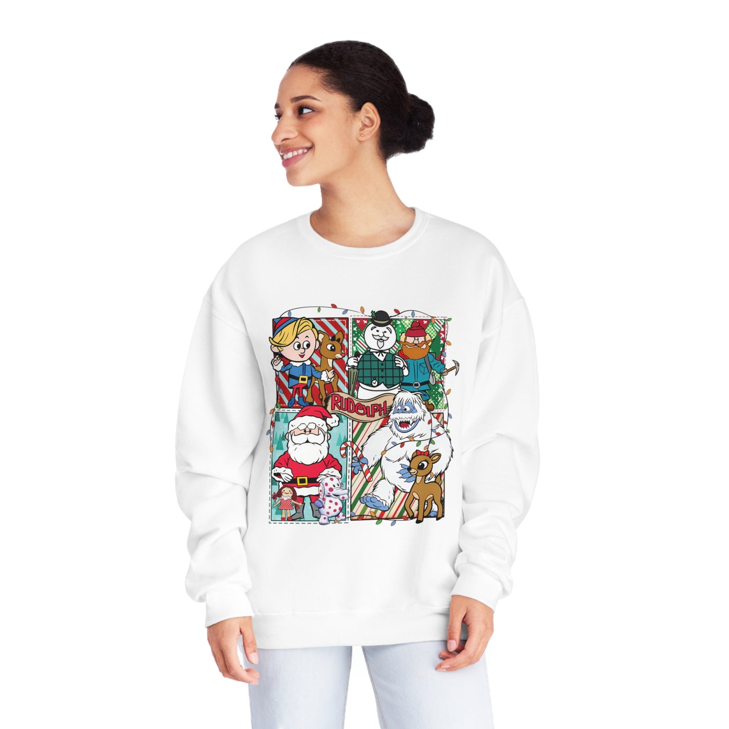 Rudolph Movie Characters Unisex NuBlend® Crewneck Sweatshirt