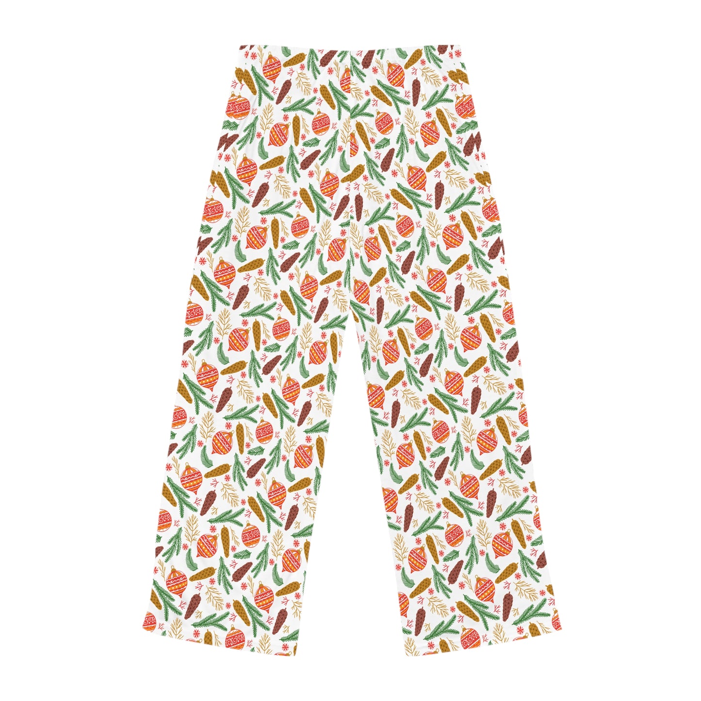 Festive Ornaments and Pinecones Women's Pajama Pants