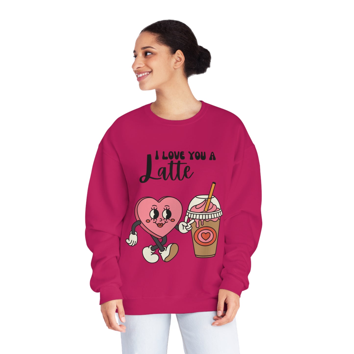 I Love You a Latte Unisex NuBlend® Crewneck Sweatshirt