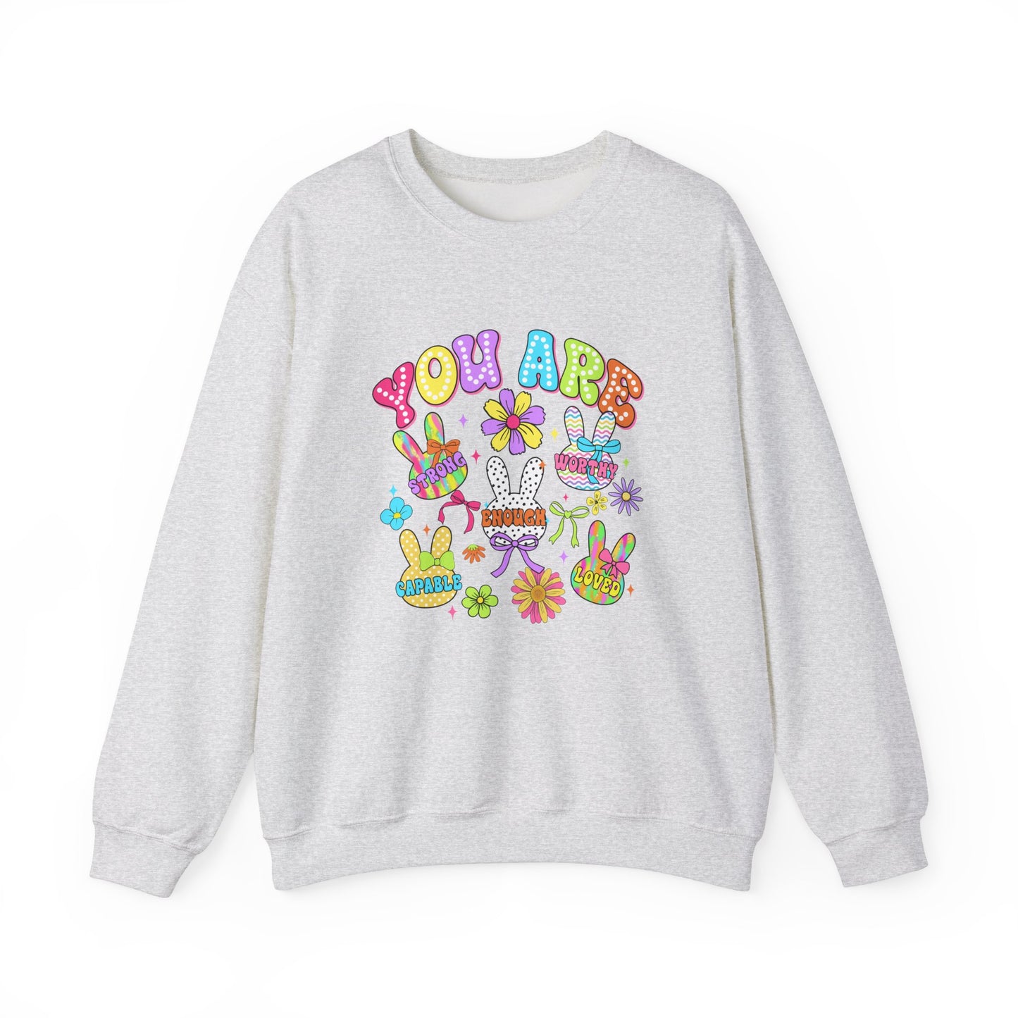 You Are Amazing Crewneck Sweatshirt - Colorful Unisex Heavy Blend™