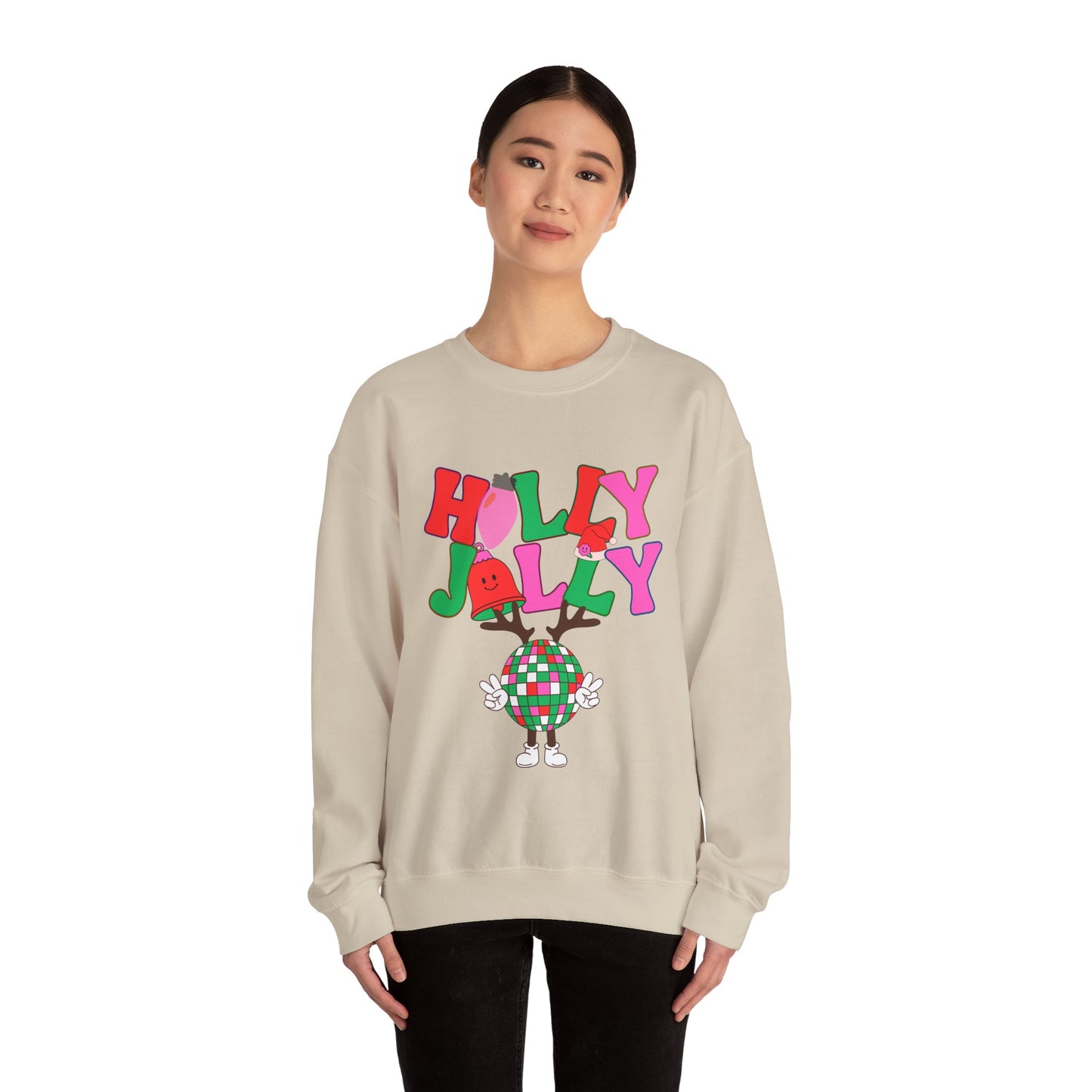 Holly Jolly Unisex Heavy Blend™ Crewneck Sweatshirt