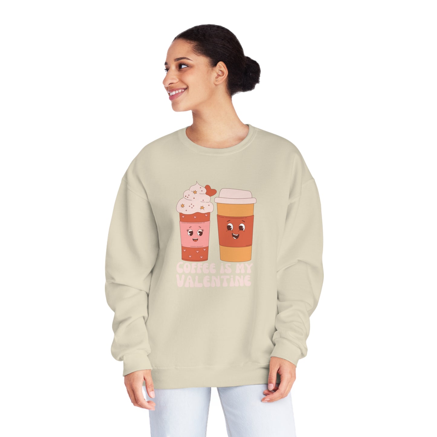Coffee Is My Valentine Unisex NuBlend® Crewneck Sweatshirt