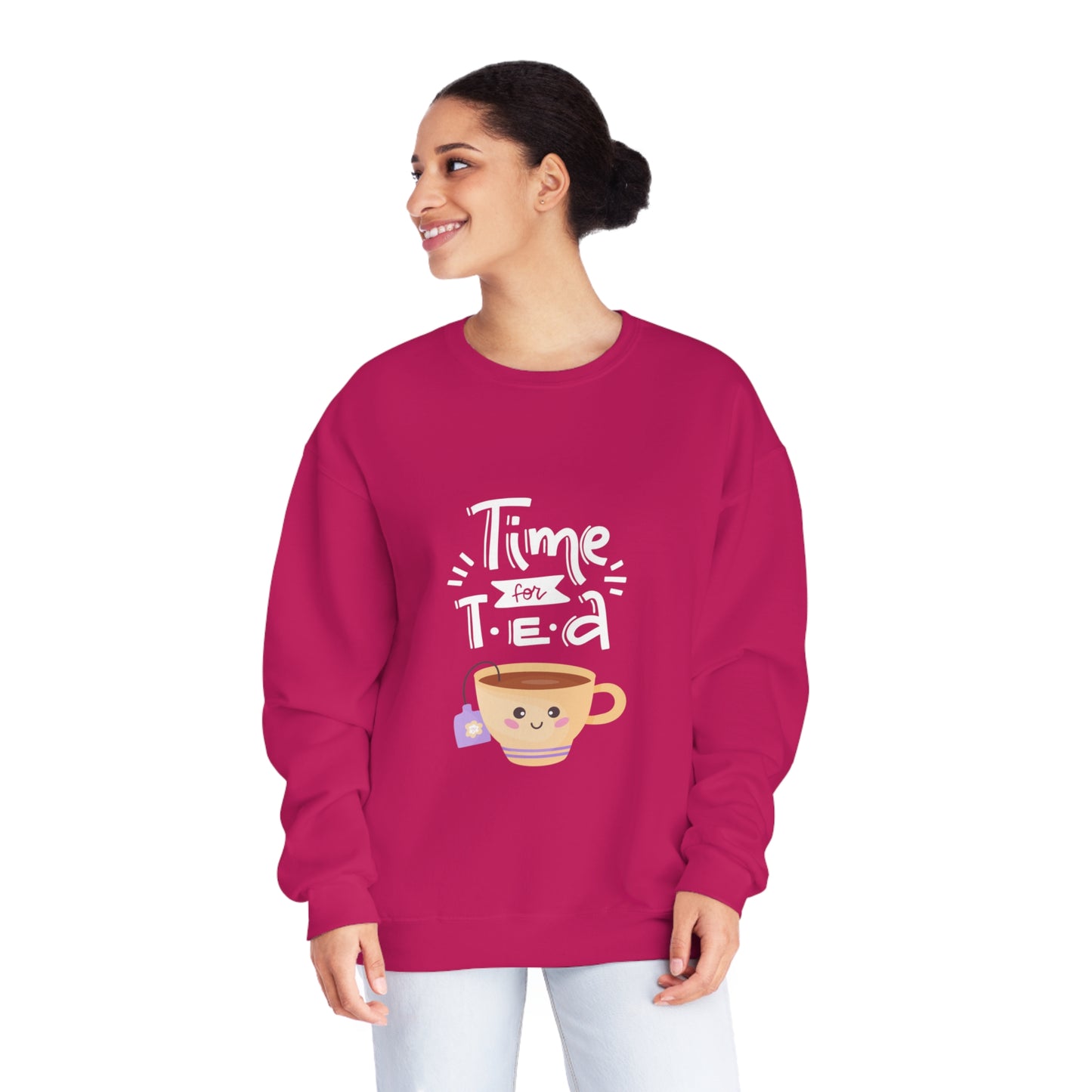 Time for Tea One Teacup Unisex NuBlend® Crewneck Sweatshirt