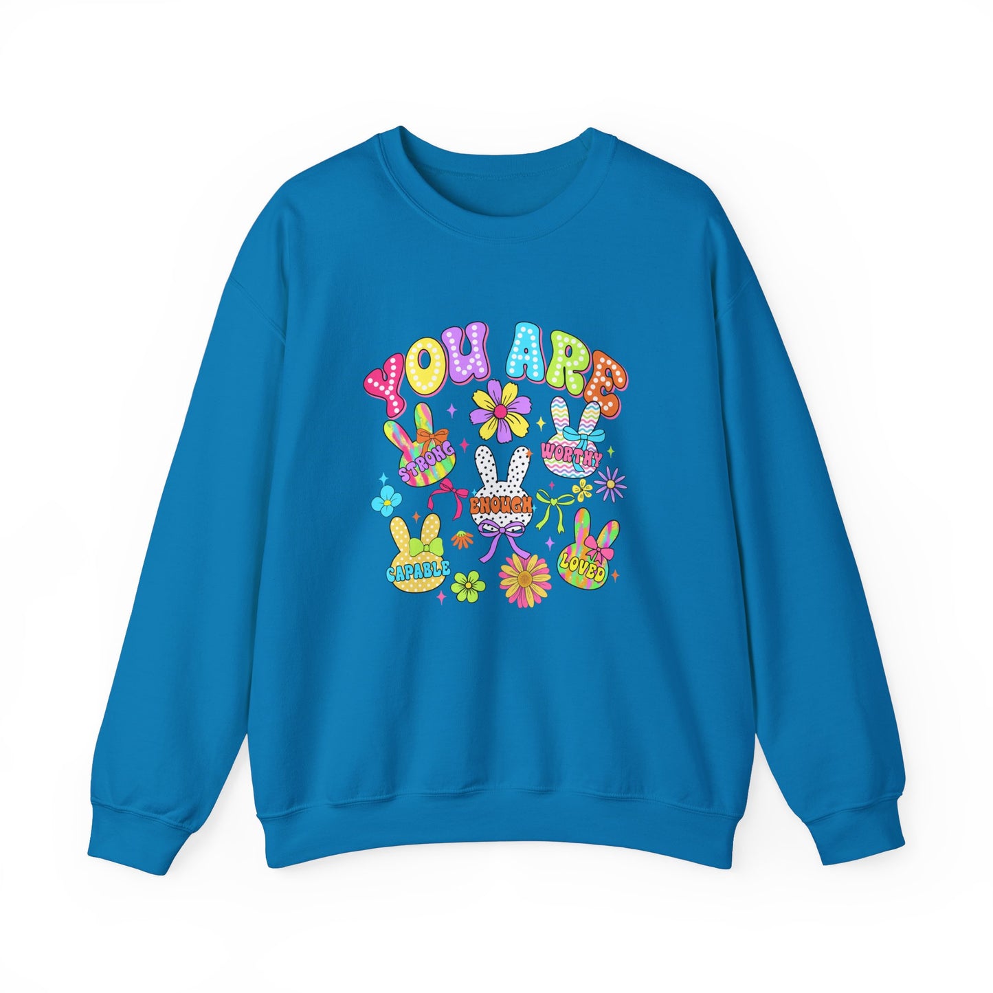 You Are Amazing Crewneck Sweatshirt - Colorful Unisex Heavy Blend™