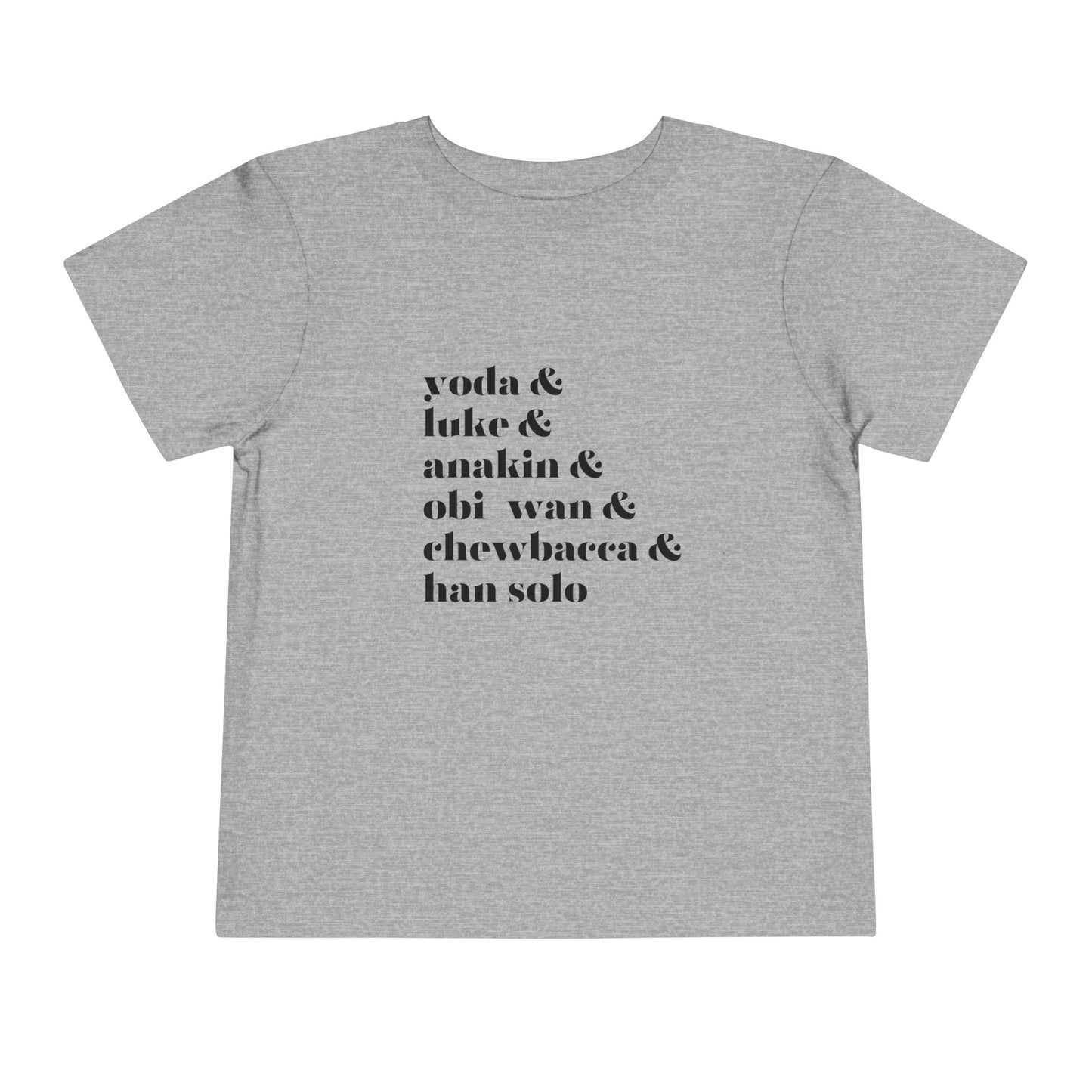 Yoda Luke Anakin Toddler Short Sleeve Tee