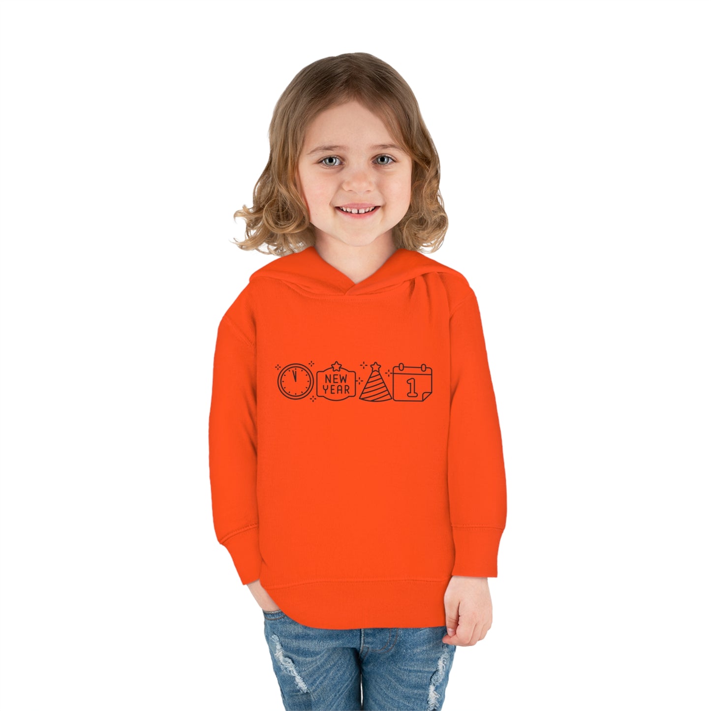 Simple New Years Symbols Toddler Pullover Fleece Hoodie
