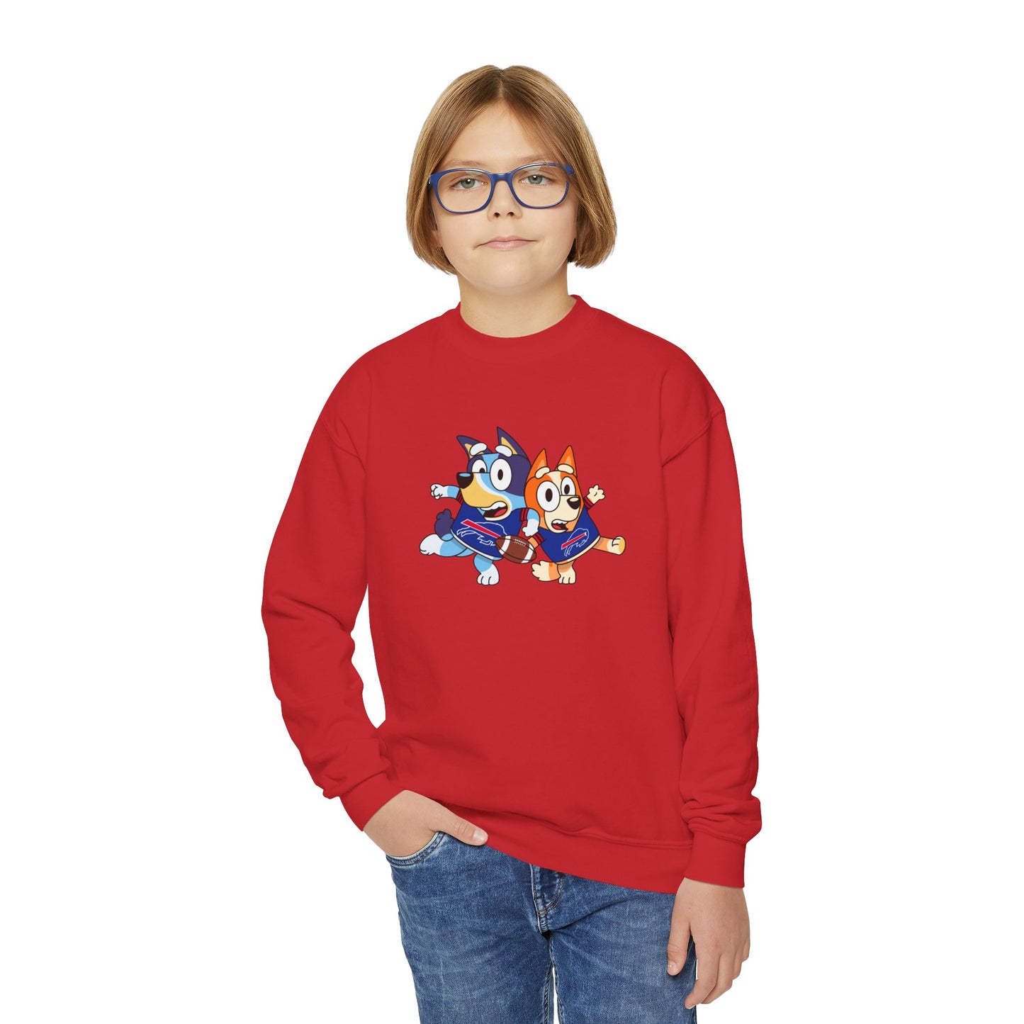 Bluey Buffalo Youth Crewneck Sweatshirt