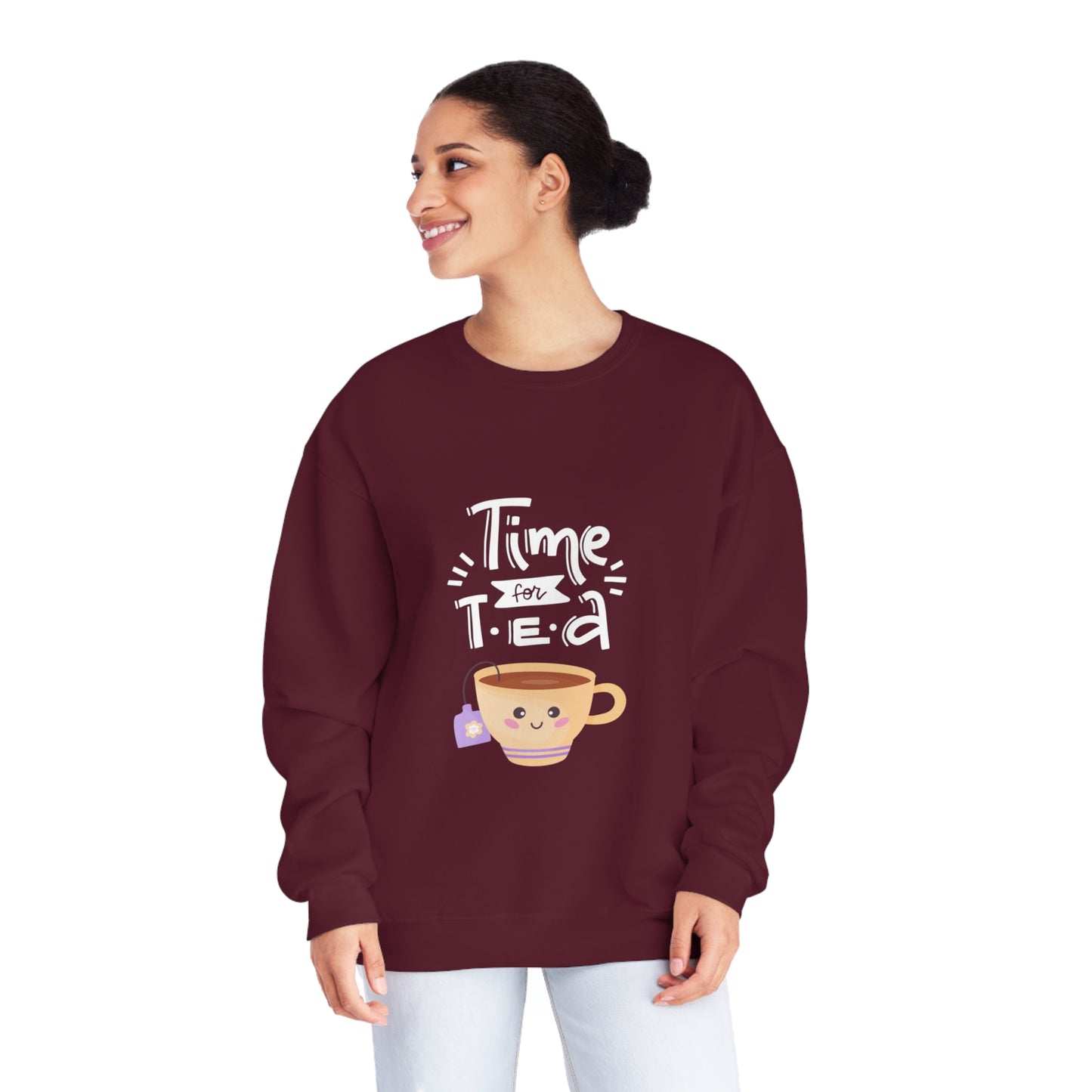 Time for Tea One Teacup Unisex NuBlend® Crewneck Sweatshirt