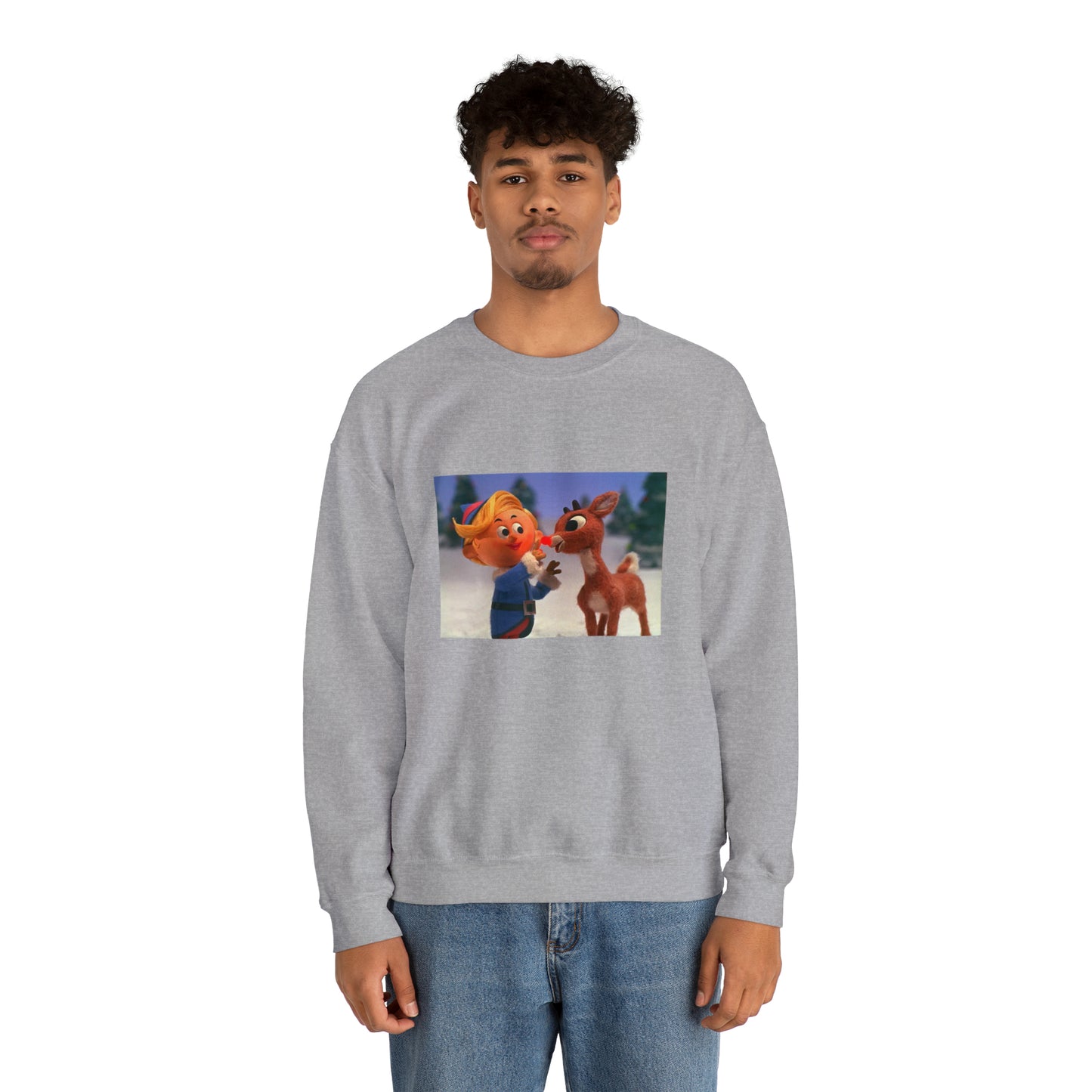 Rudolph and Hermie Unisex Heavy Blend™ Crewneck Sweatshirt