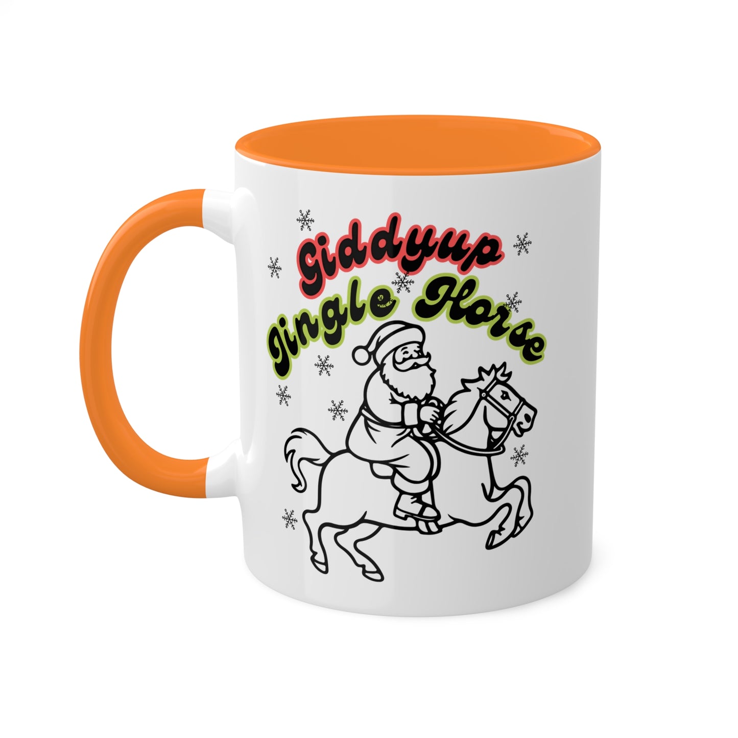 Giddyup Jingle Horse Colorful Mug 11oz