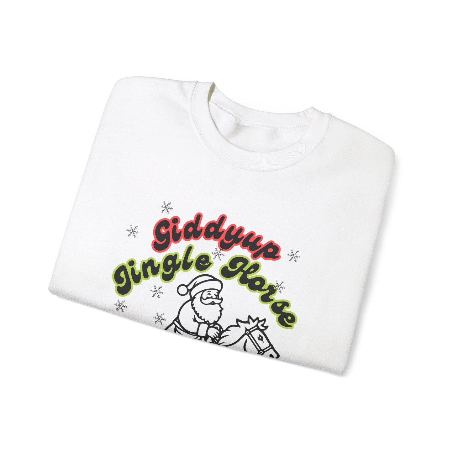 Giddyup Jingle Horse Unisex Heavy Blend™ Crewneck Sweatshirt
