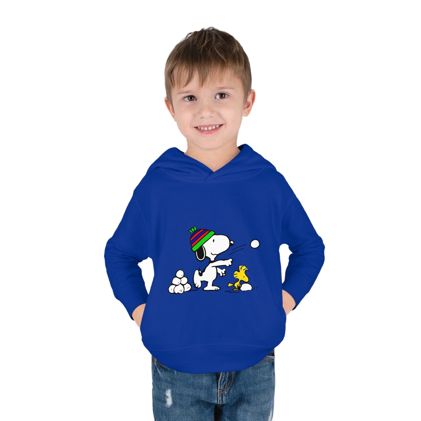 Snoopy Snowballs Toddler Pullover Fleece Hoodie