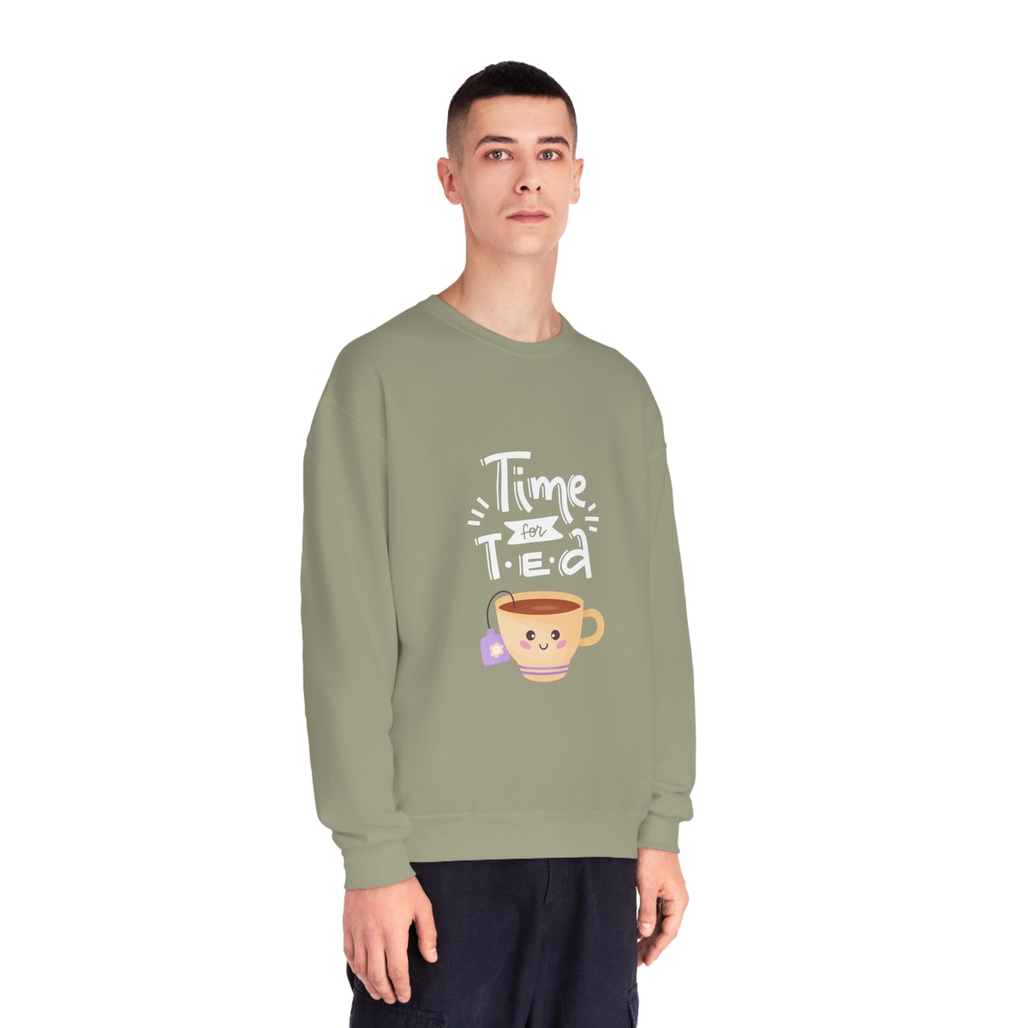 Time for Tea One Teacup Unisex NuBlend® Crewneck Sweatshirt