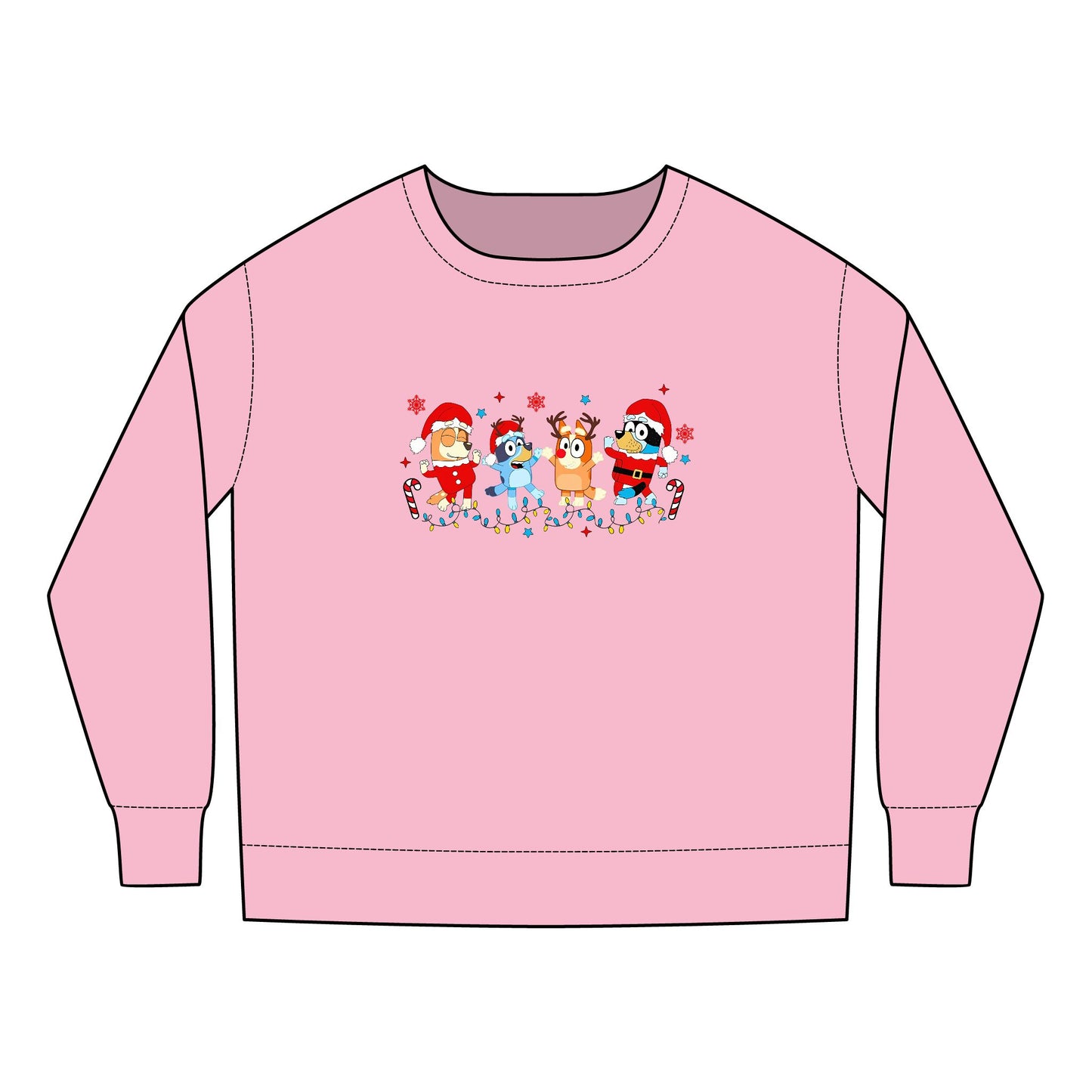 Heeler Family Christmas Dancing Toddler Sweatshirt