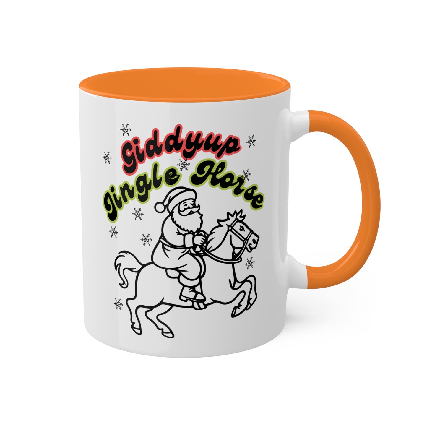 Giddyup Jingle Horse Colorful Mug 11oz