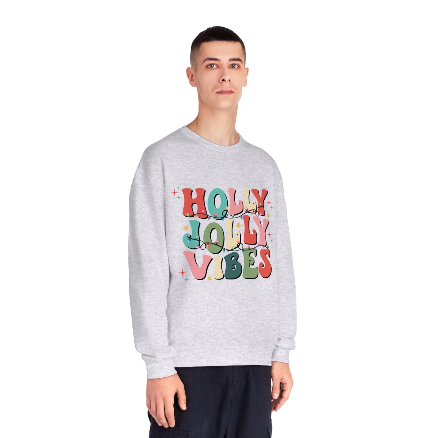 Holly Jolly Vibes Unisex NuBlend® Crewneck Sweatshirt