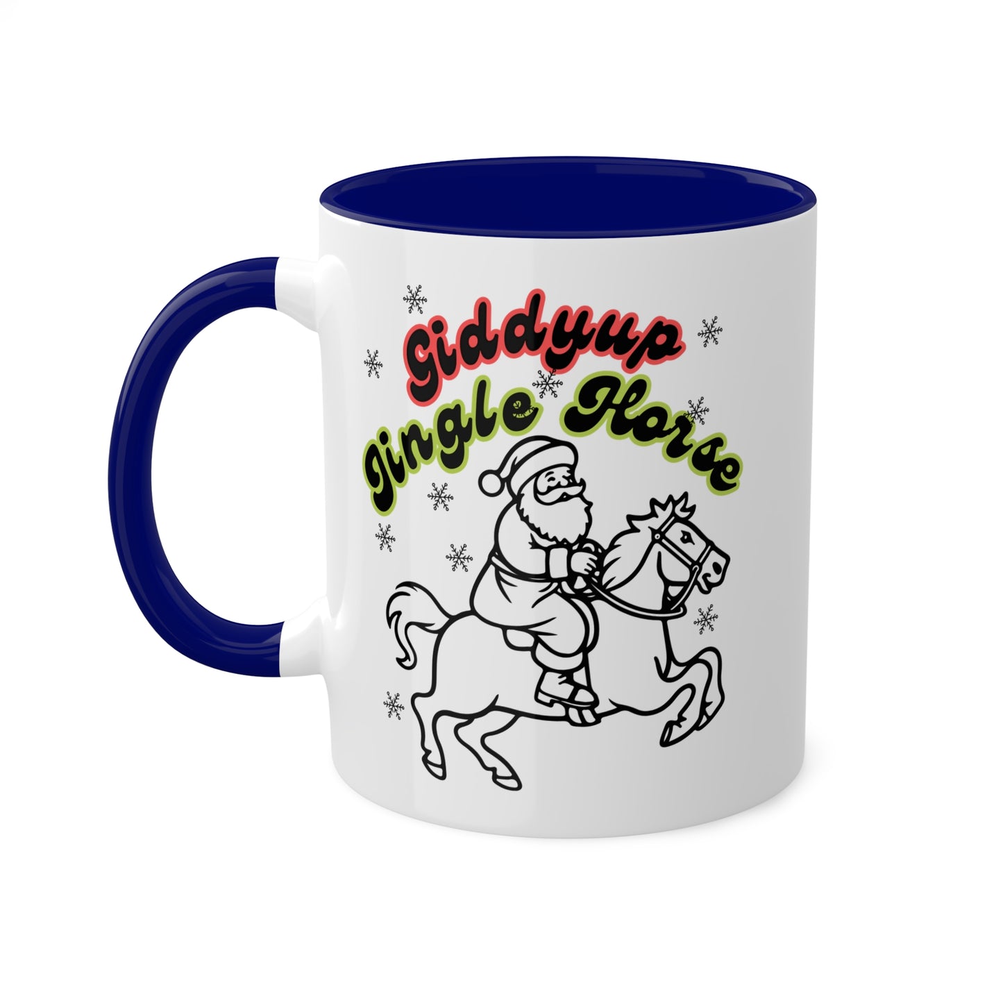 Giddyup Jingle Horse Colorful Mug 11oz