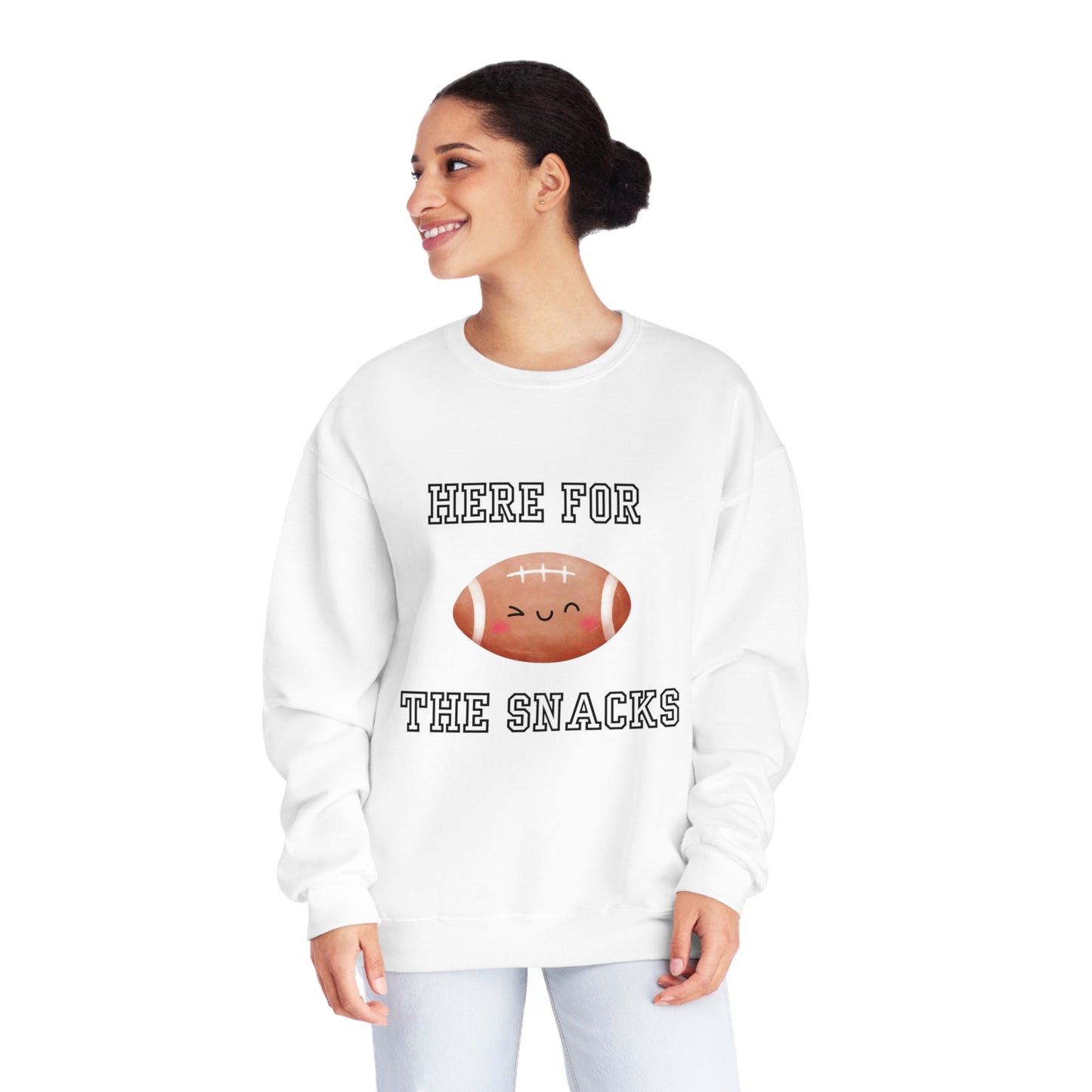 Here For The Snacks Unisex NuBlend® Crewneck Sweatshirt