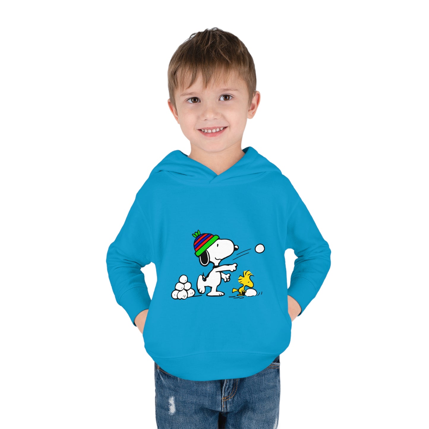 Snoopy Snowballs Toddler Pullover Fleece Hoodie