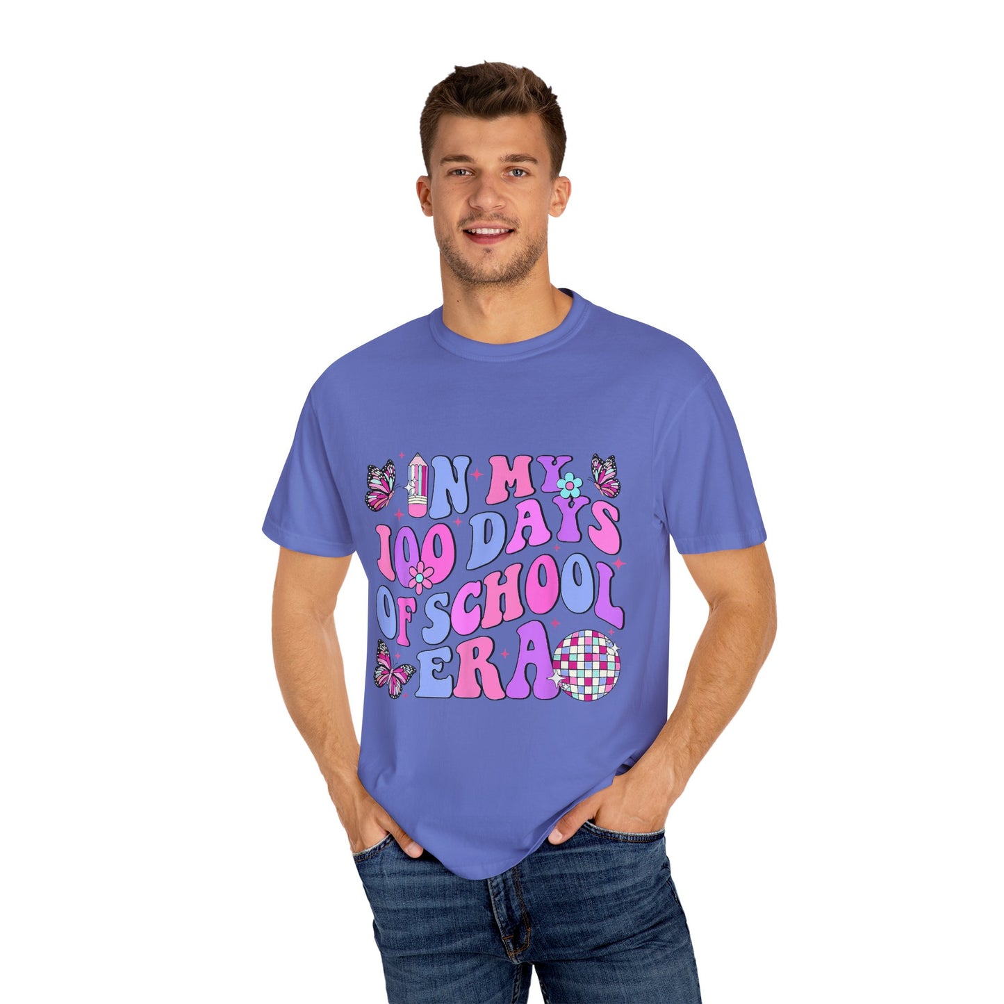 In My 100 Days of School Era 2 Unisex Garment-Dyed T-shirt