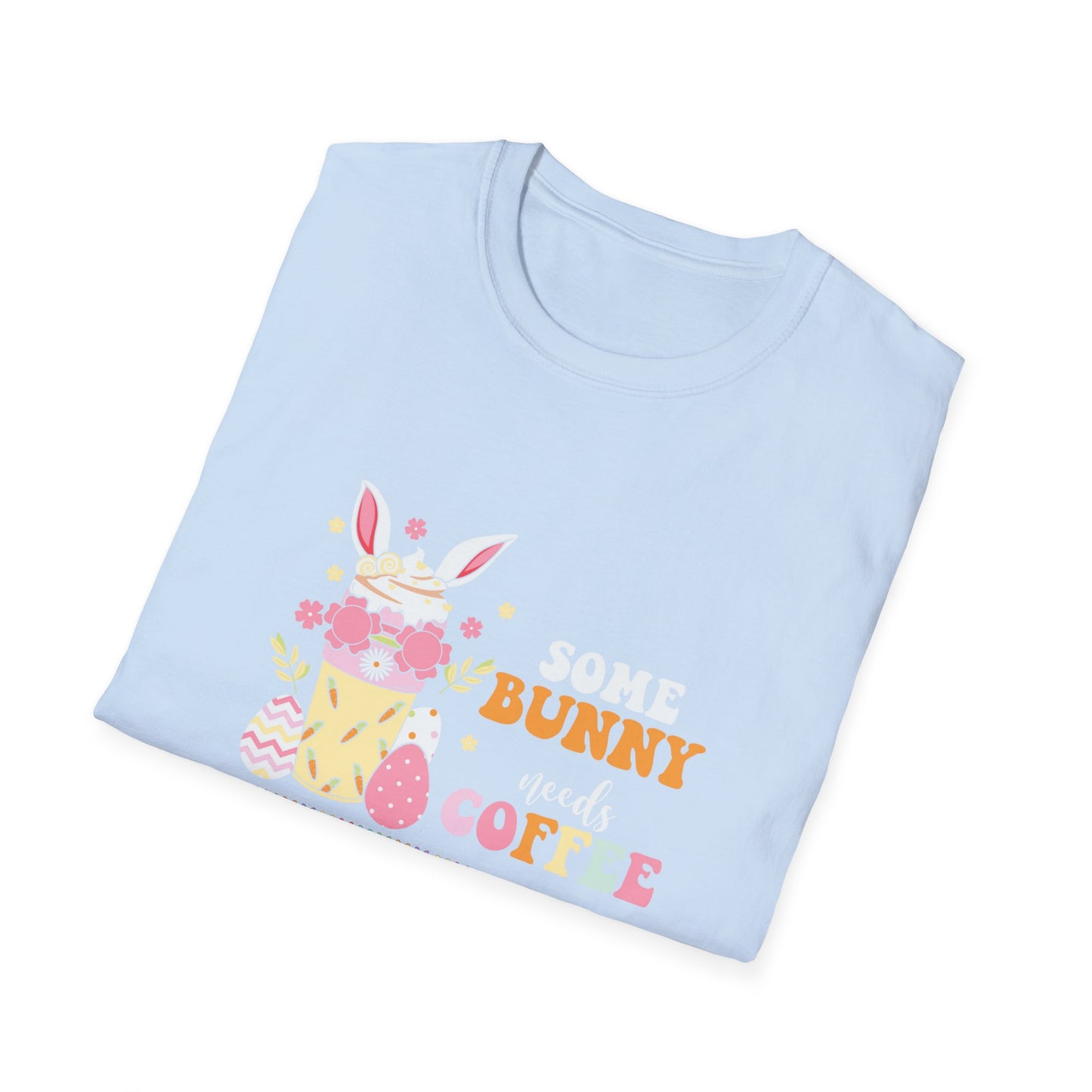 Some Bunny Needs Coffee Unisex Softstyle T-Shirt