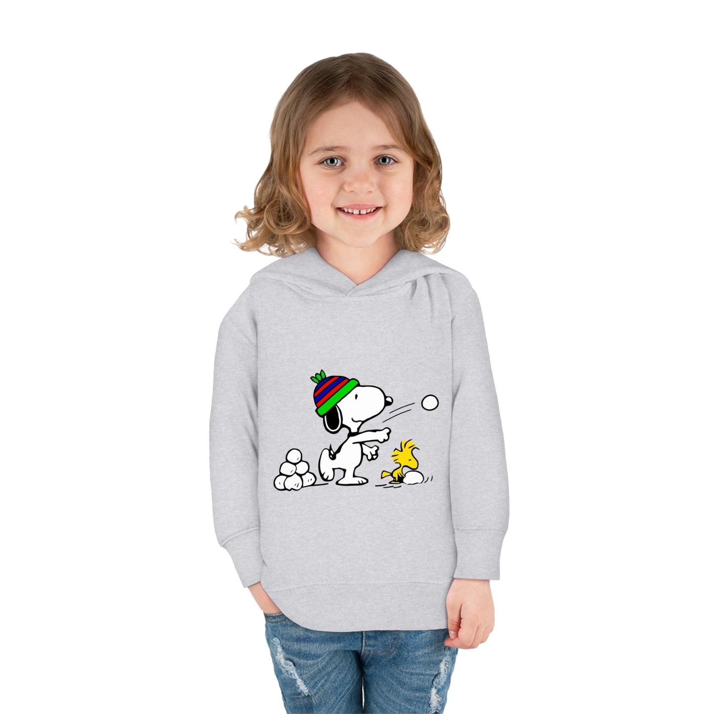 Snoopy Snowballs Toddler Pullover Fleece Hoodie