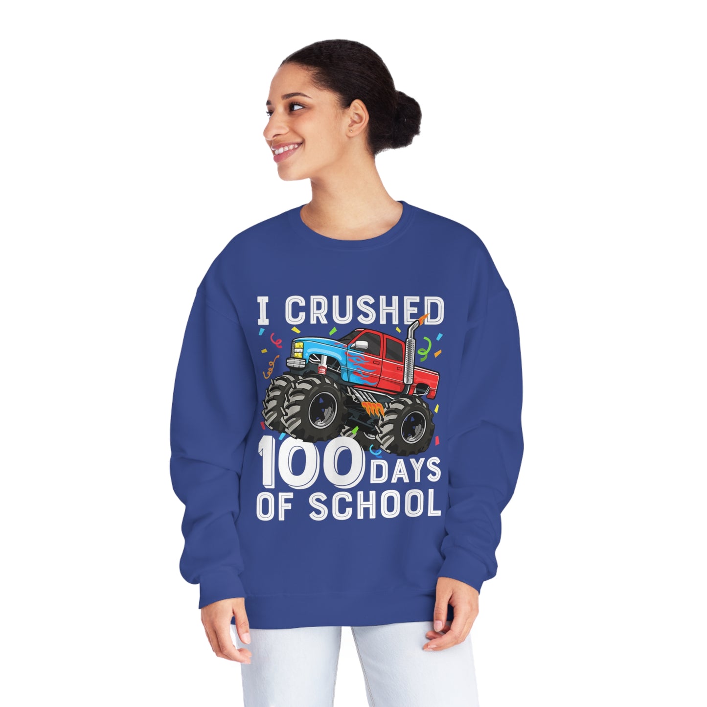 I Crushed 100 Days Unisex NuBlend® Crewneck Sweatshirt