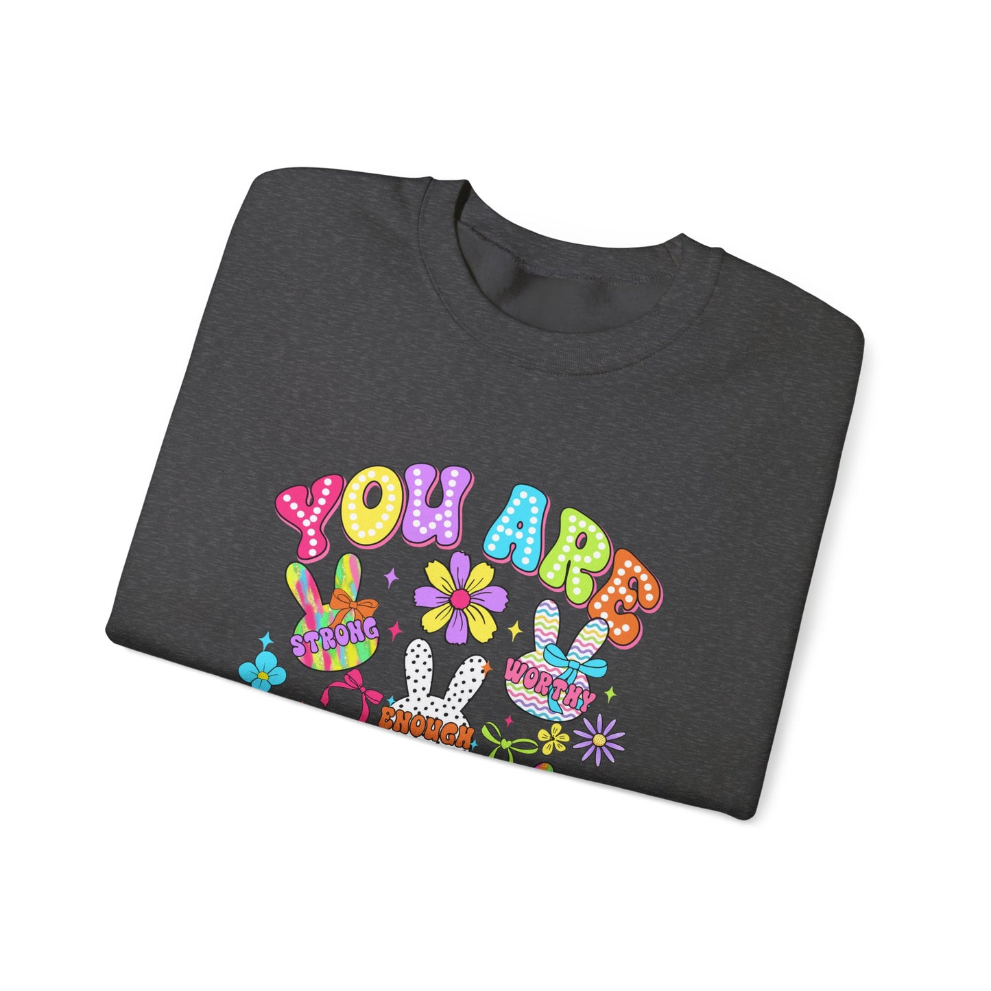 You Are Amazing Crewneck Sweatshirt - Colorful Unisex Heavy Blend™