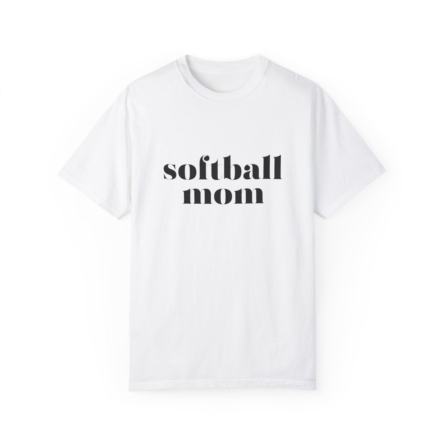 Softball Mom Unisex Garment-Dyed T-shirt