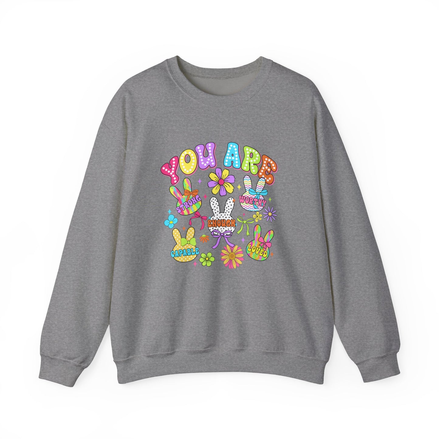 You Are Amazing Crewneck Sweatshirt - Colorful Unisex Heavy Blend™