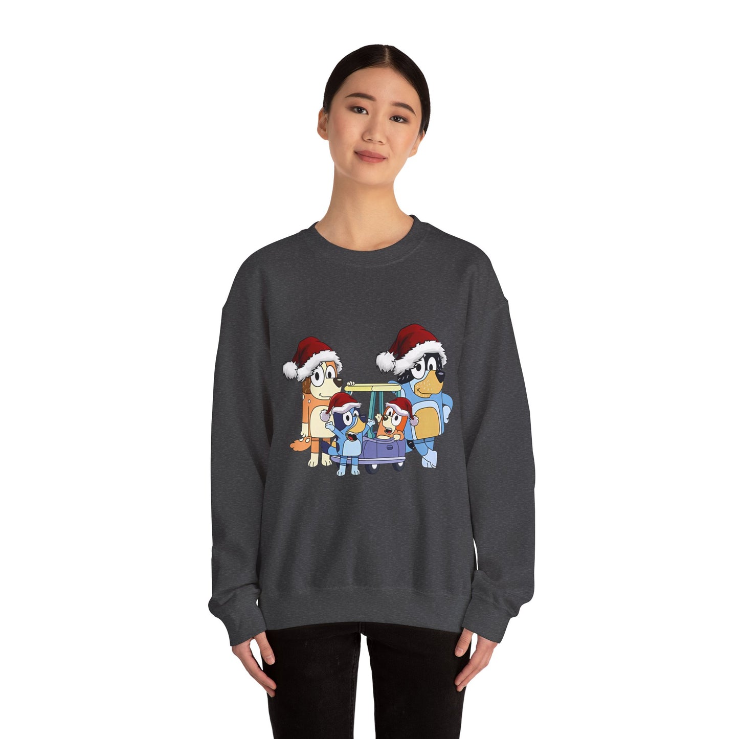 Heeler Family Christmas Unisex Heavy Blend™ Crewneck Sweatshirt