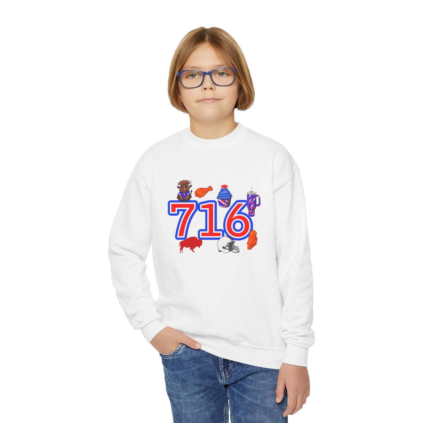 716 Youth Crewneck Sweatshirt