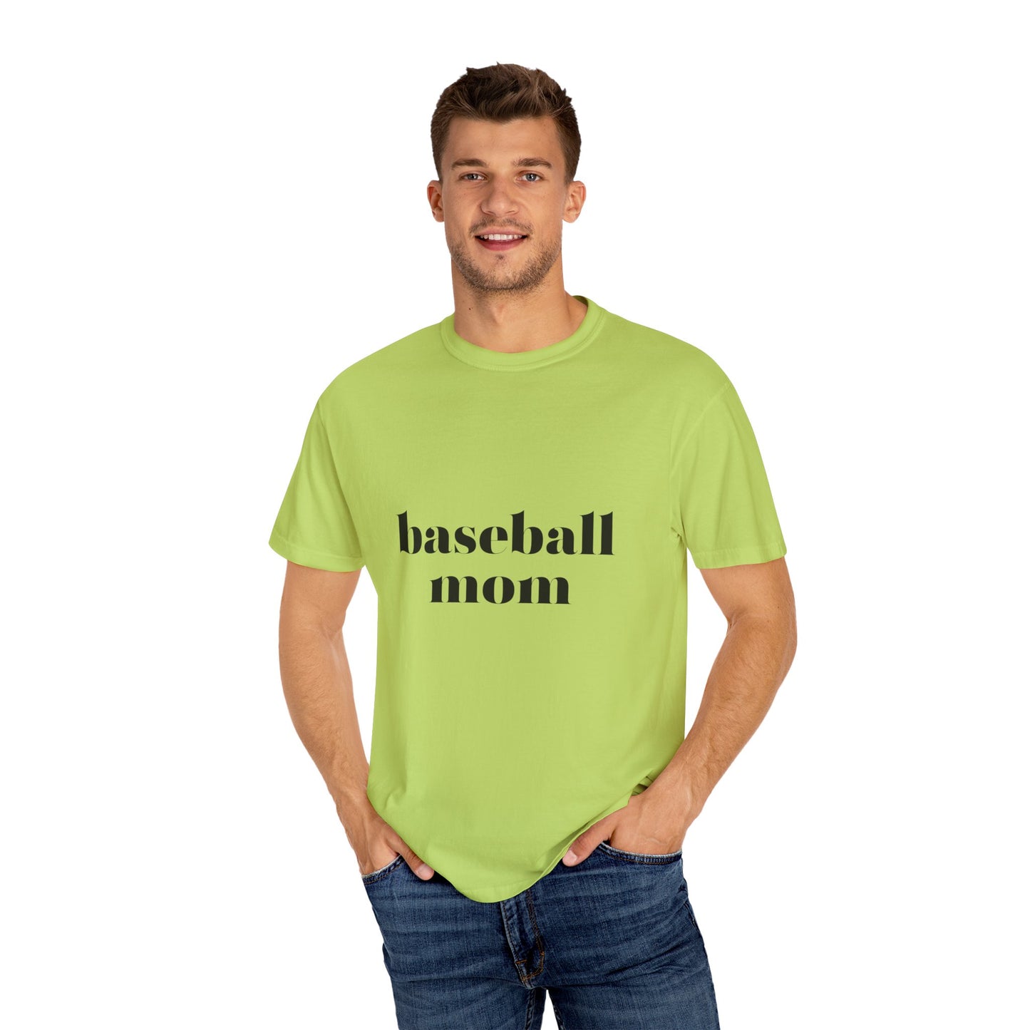 Baseball Mom Unisex Garment-Dyed T-shirt