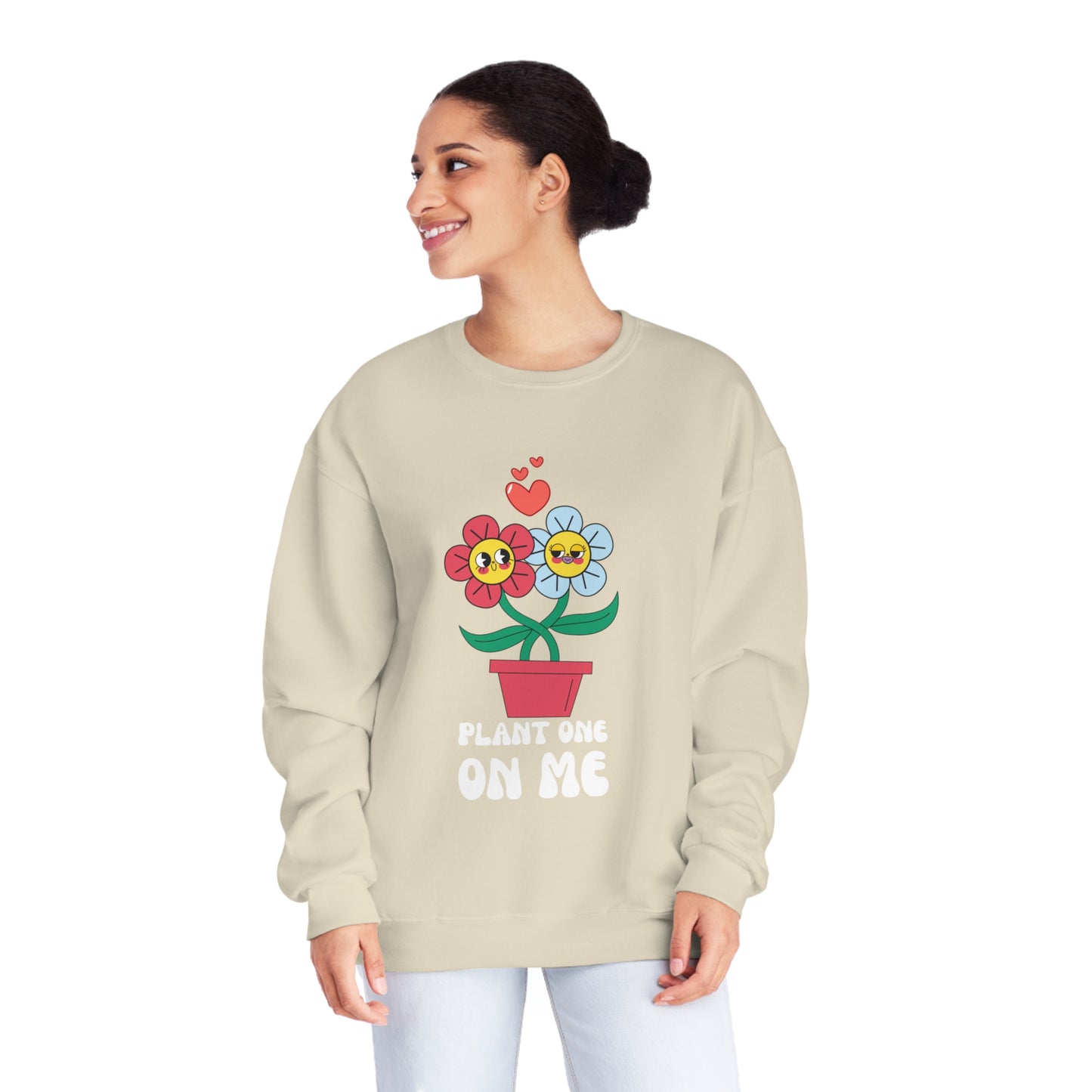 Plant One On Me Unisex NuBlend® Crewneck Sweatshirt
