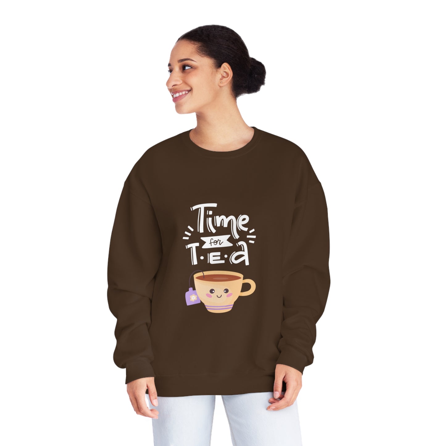 Time for Tea One Teacup Unisex NuBlend® Crewneck Sweatshirt