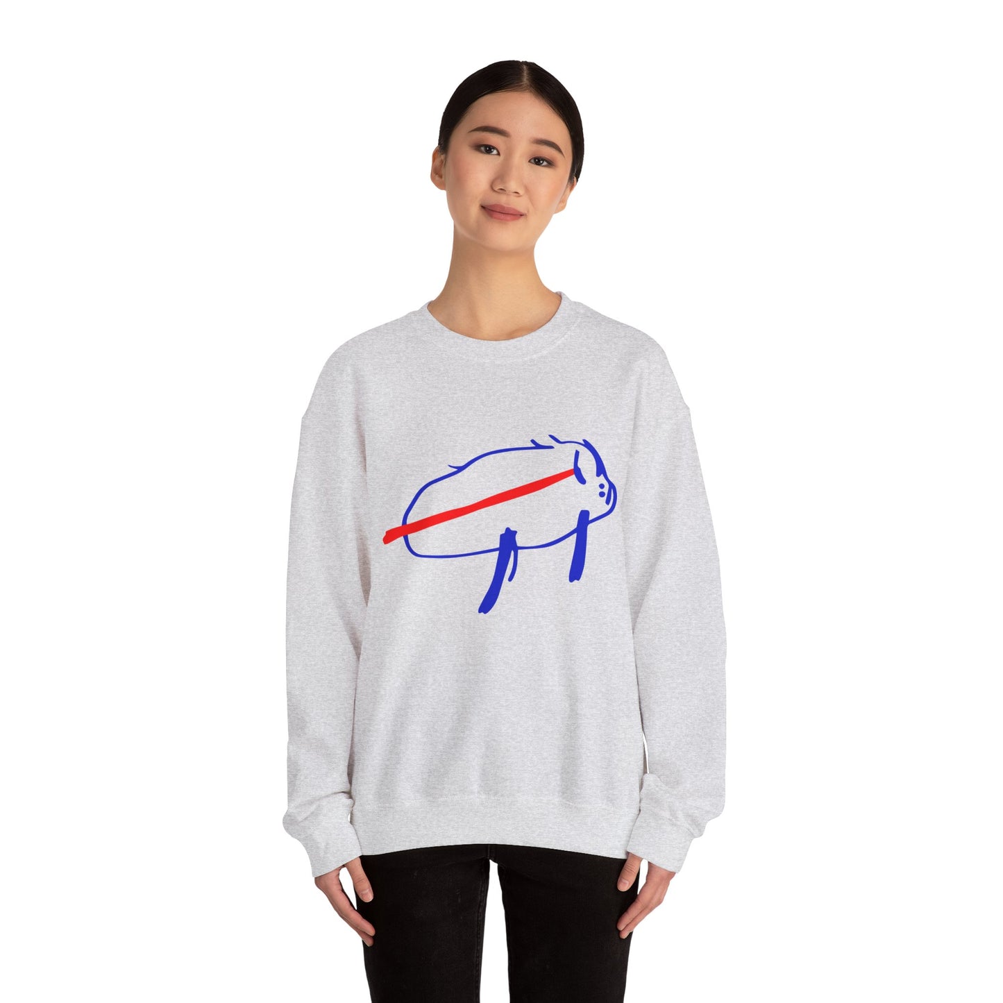 Josh Allen Drawing Unisex Heavy Blend™ Crewneck Sweatshirt